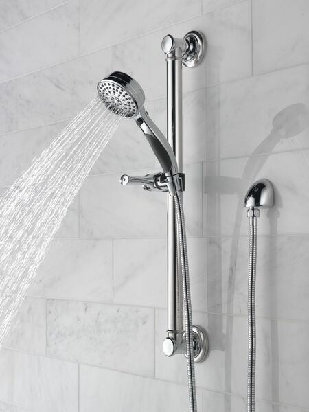 Activtouch 9 Setting Hand Shower With Traditional Slide Bar Grab Bar In Chrome 51900 Delta Faucet