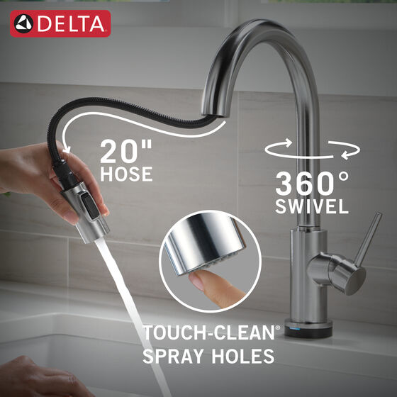 VoiceIQ® Kitchen Faucet with Touch2O® with Touchless Technology in