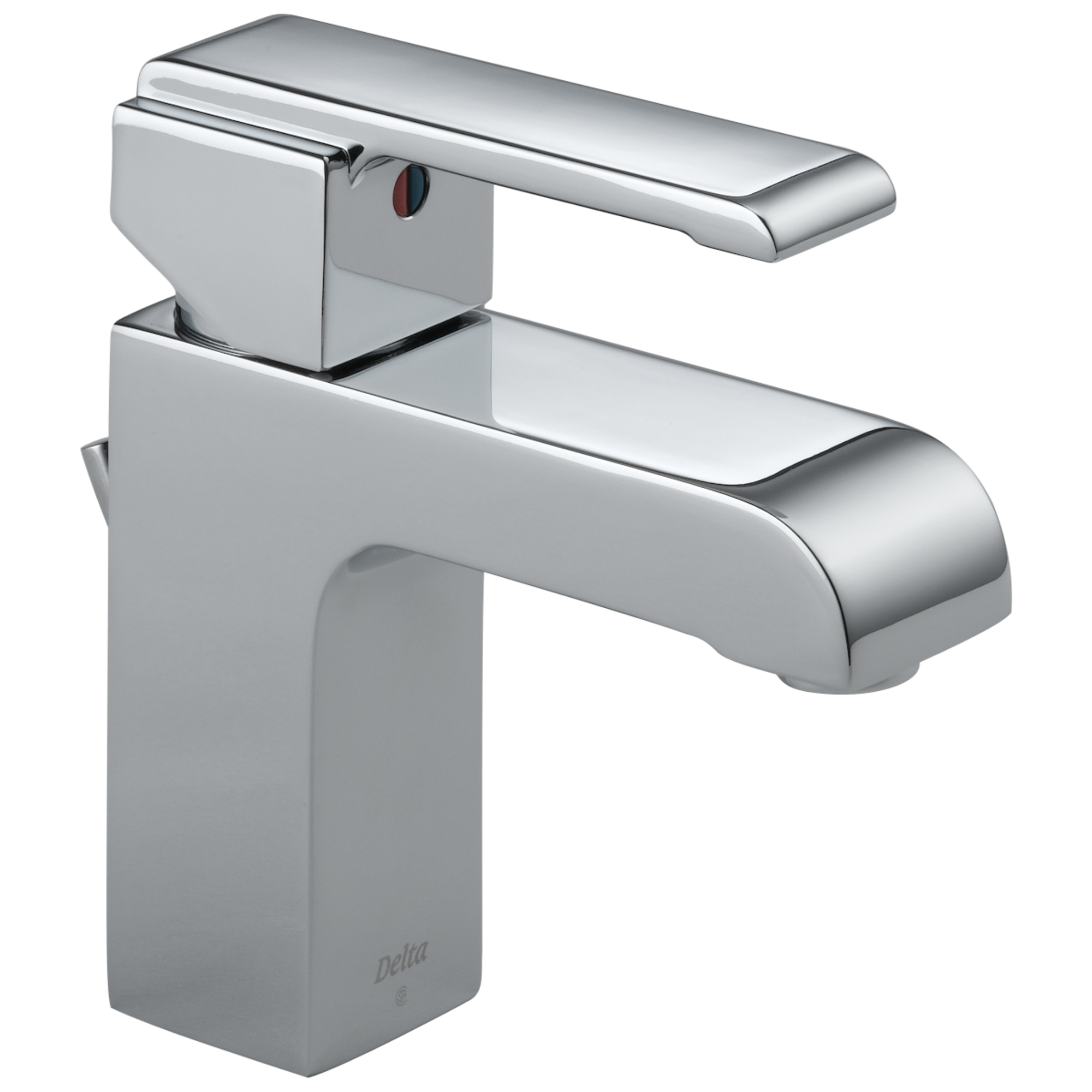 Chrome 586LF-MPU Delta Faucet Arzo Single-Handle Bathroom Faucet with Metal Drain Assembly