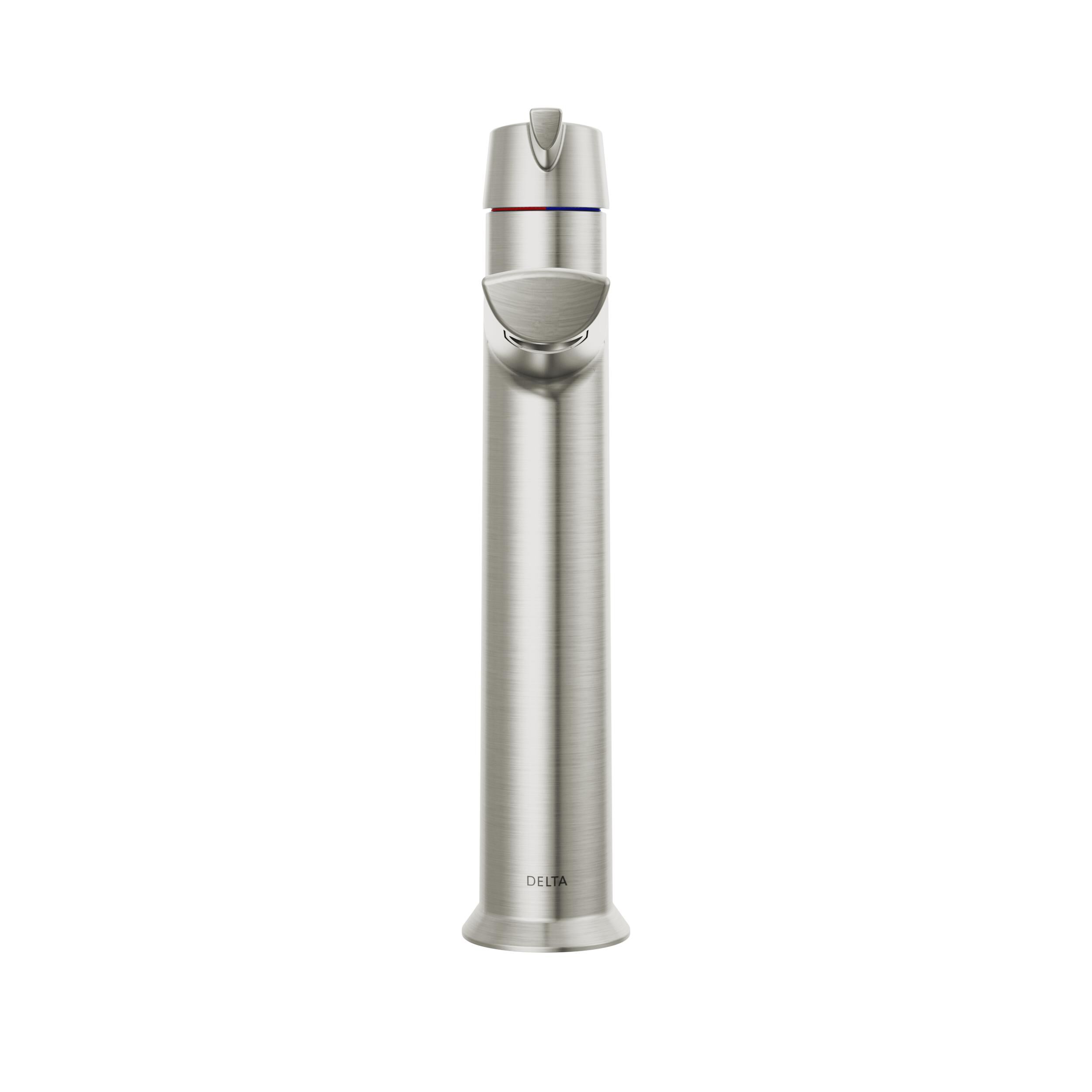 Single Handle Mid-Height Bathroom Faucet in Lumicoat® Stainless
