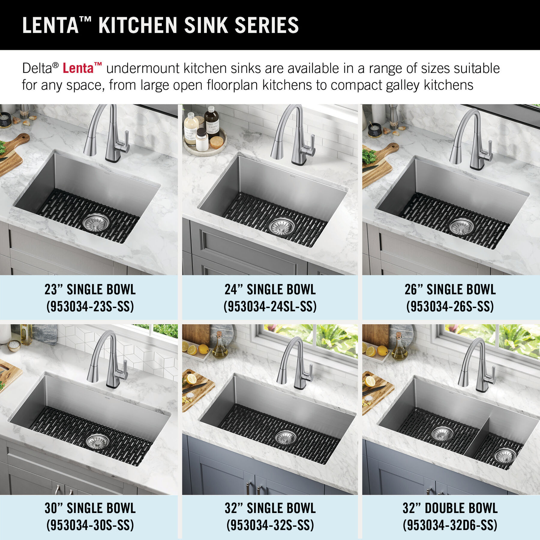 24” Undermount Stainless Steel Single Bowl Laundry Utility Kitchen Sink  with Accessories in Stainless Steel 953034-24SL-SS | Delta Faucet, image size:1800x1800
