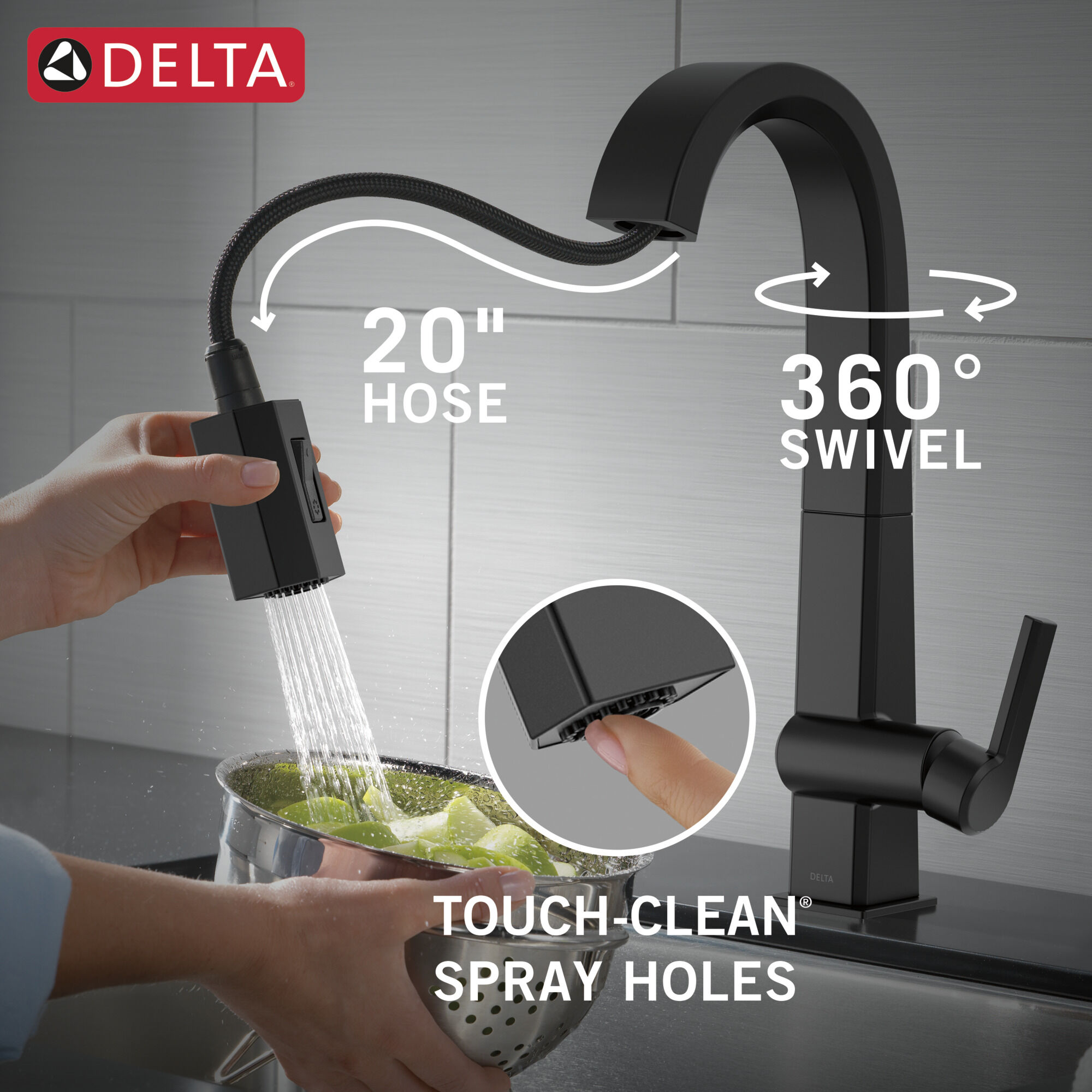 Single Handle Pull-Down Bar / Prep Faucet in Matte Black 9993-BL