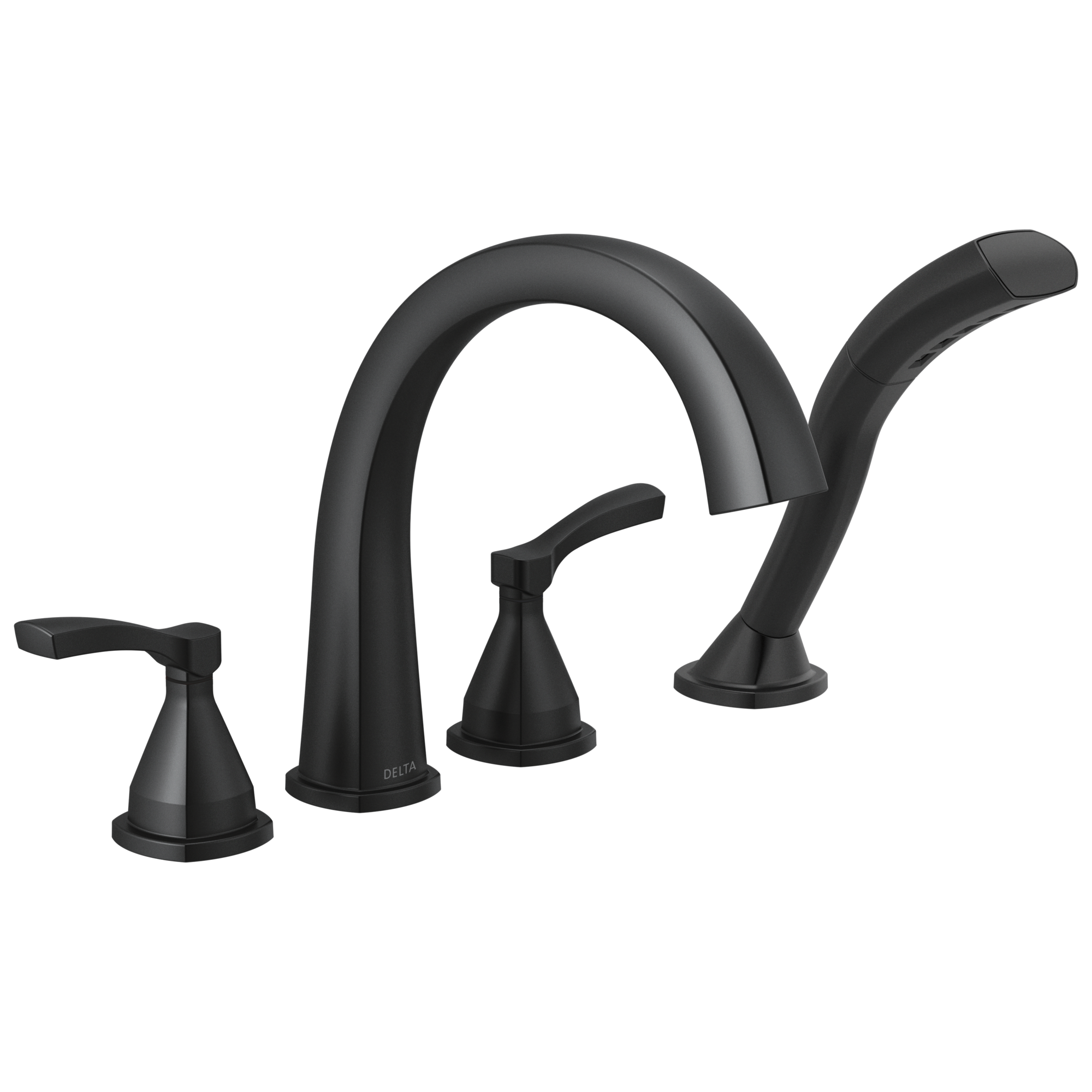 Delta Faucet Stryke Four Hole Roman Tub Trim - - Matte Black