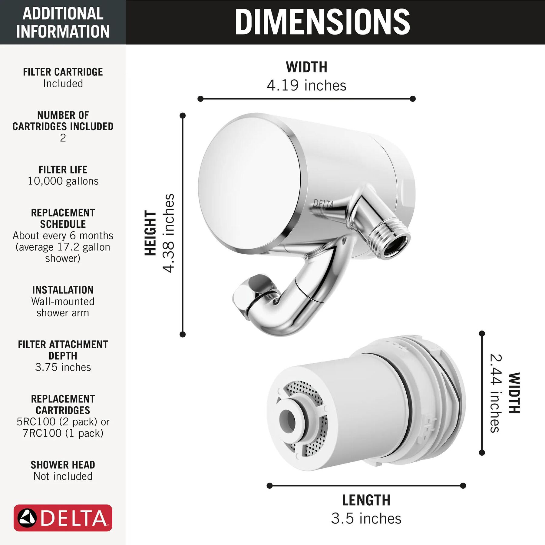 Premium Shower Filter with Extra Filter Bundle, image 6