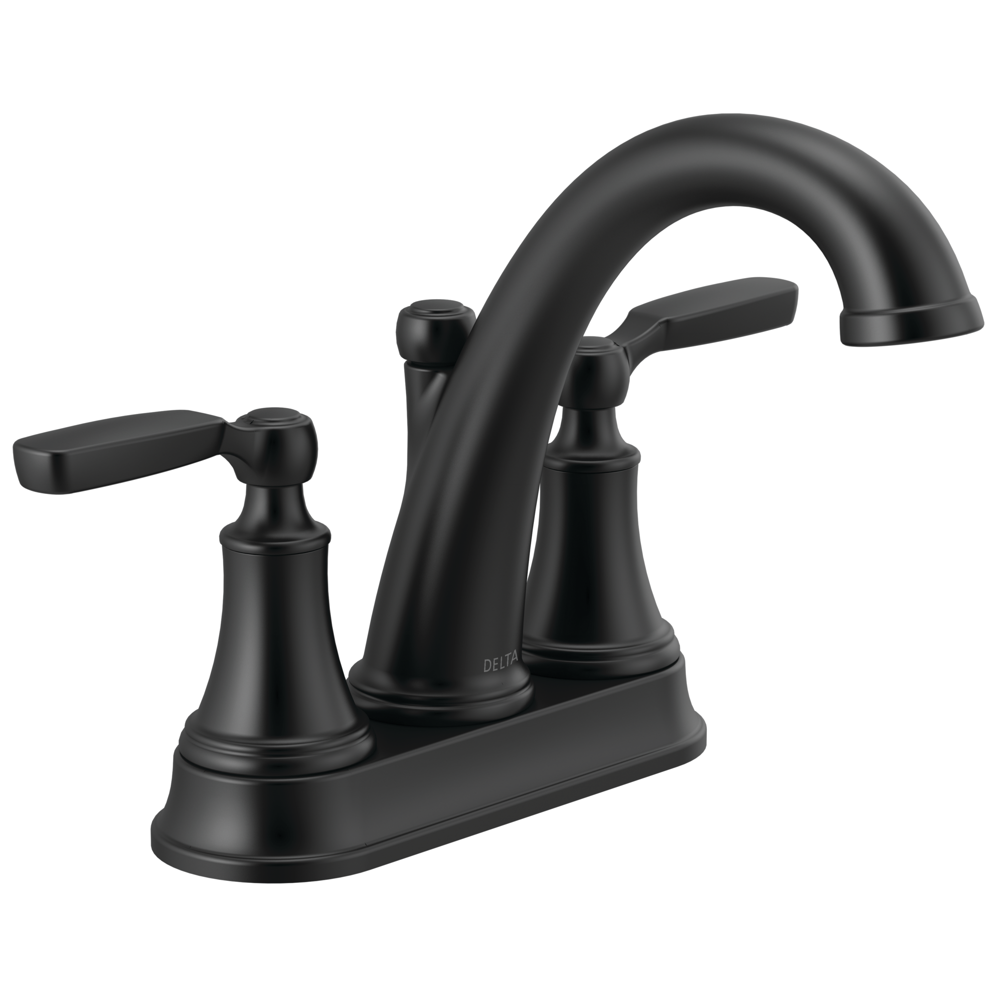 Delta Faucet WoodhurstE Two Handle Centerset Bathroom Faucet - Matte Black