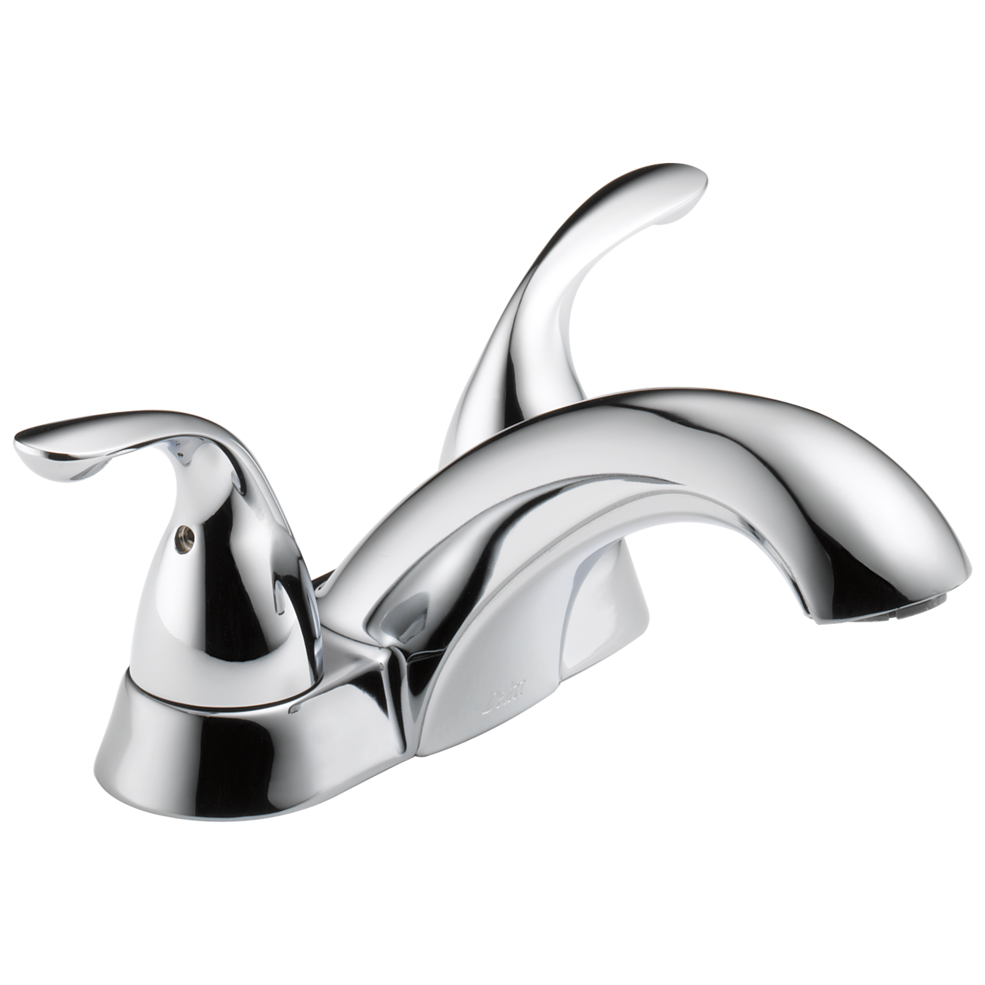 Delta Leland Waschtischarmatur – 2 Griffe, Centerset, Chrom, 1,5 GPM, Wassersparend