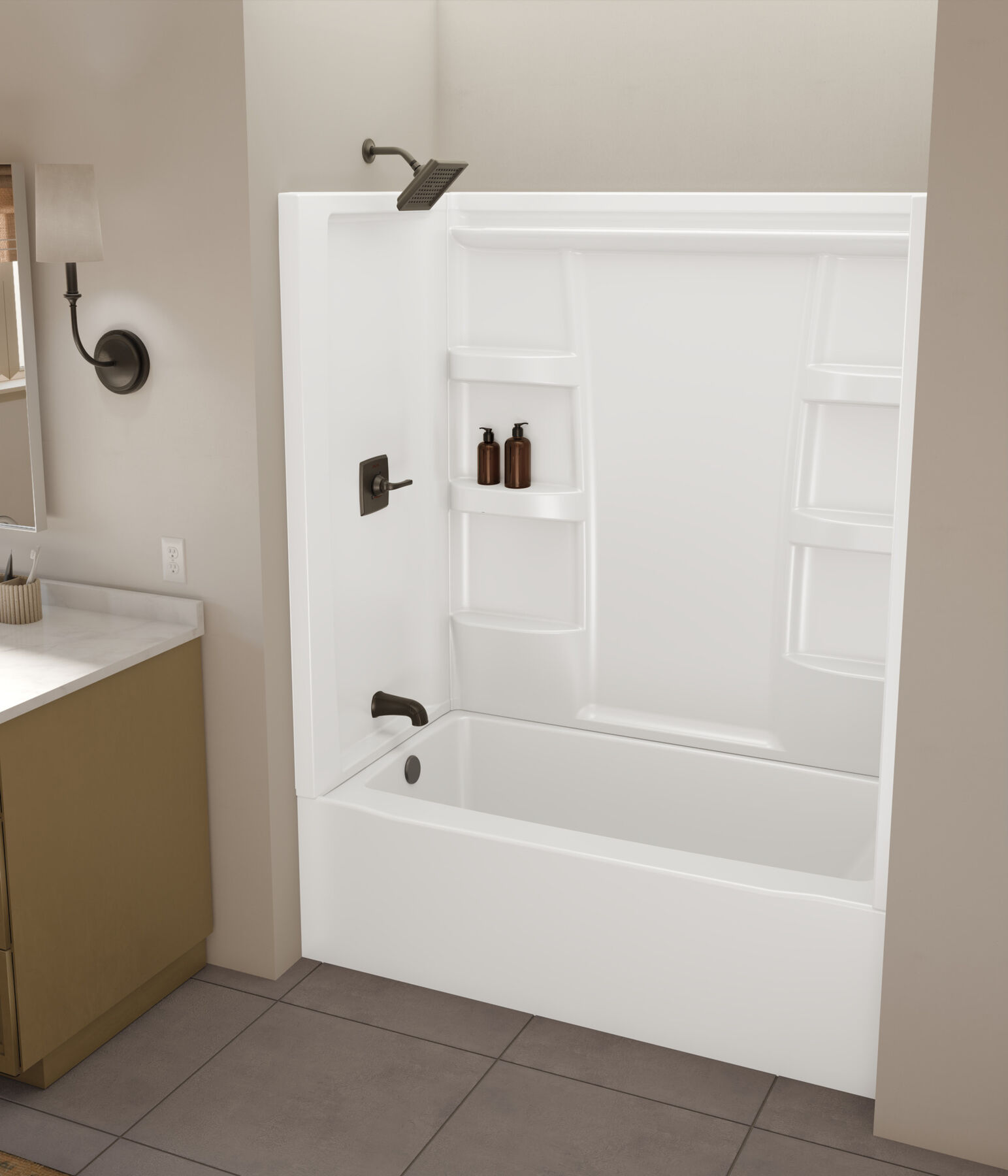 ProCrylic Bathtub 60 in. x 32 in. Left Drain