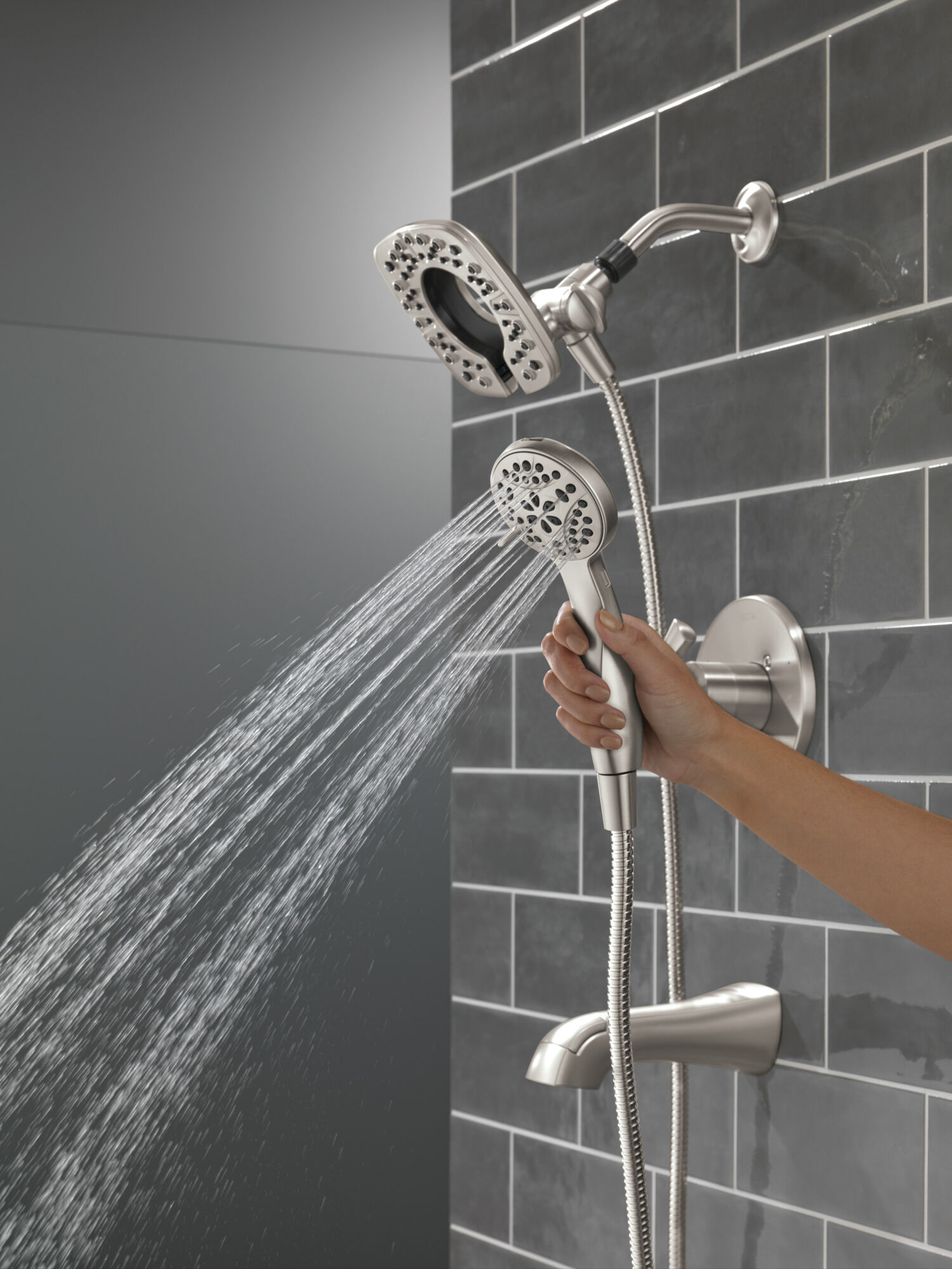 Monitor® 14 Series Tub and Shower in Spotshield Brushed Nickel