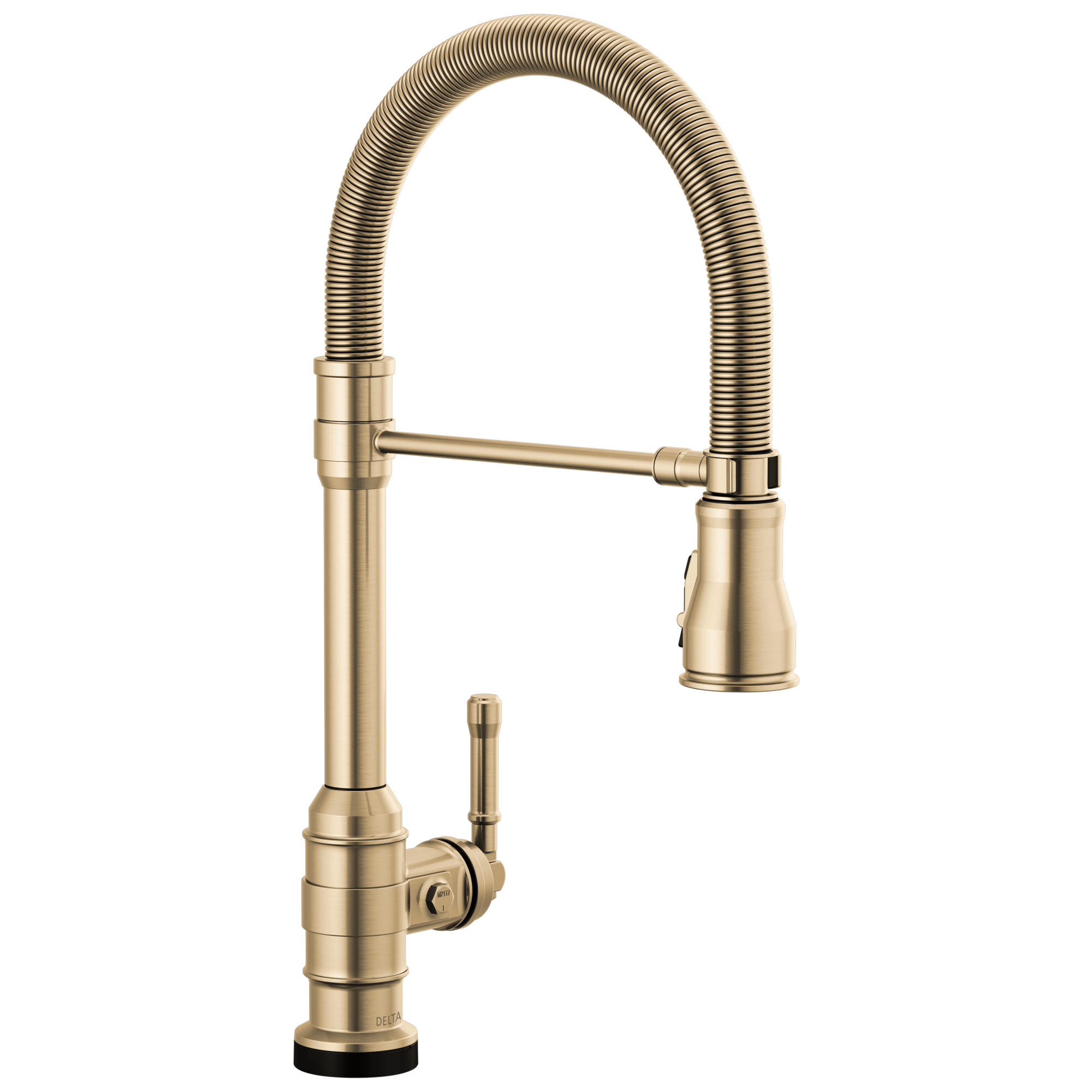 BroderickE Touch2O Technology Kitchen Faucet with Touchless Technology - Champagne Bronze