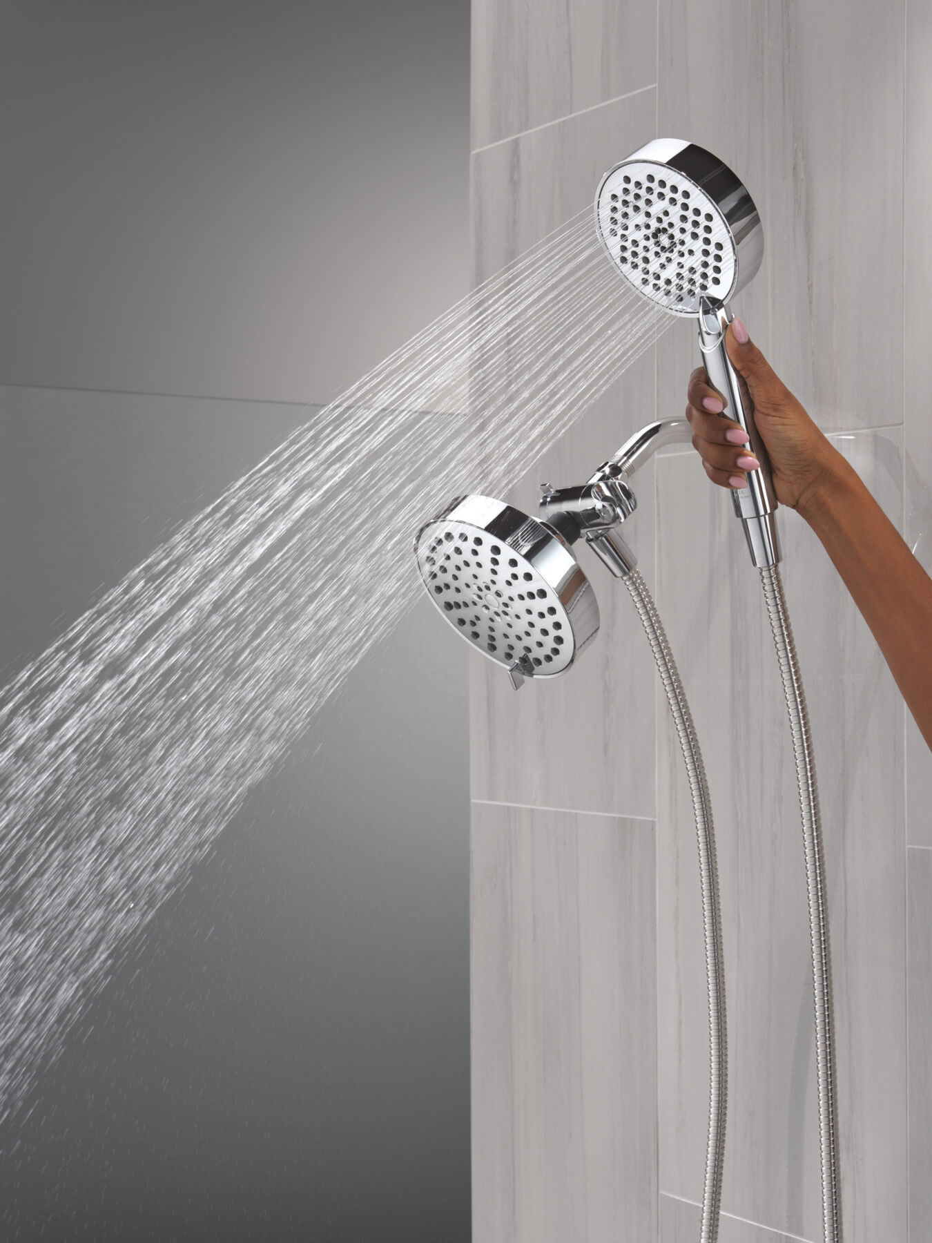 5-Setting Two-in-One Combination Shower with Additional Mount, image 3