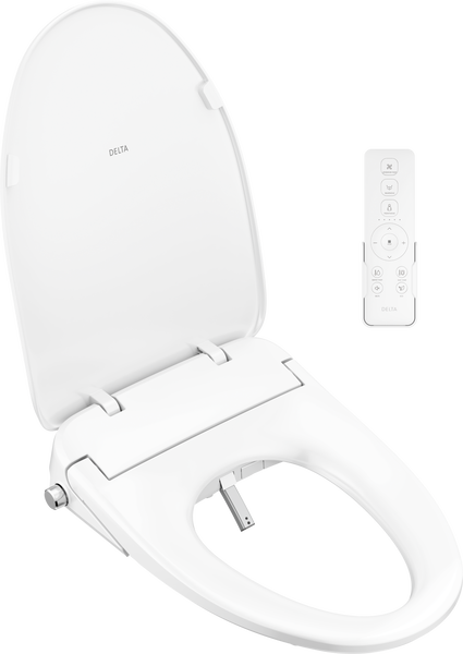 Delta Faucet Elongated Bidet Toilet Seat - Non-Electric Bidet With Front & Rear Spray
