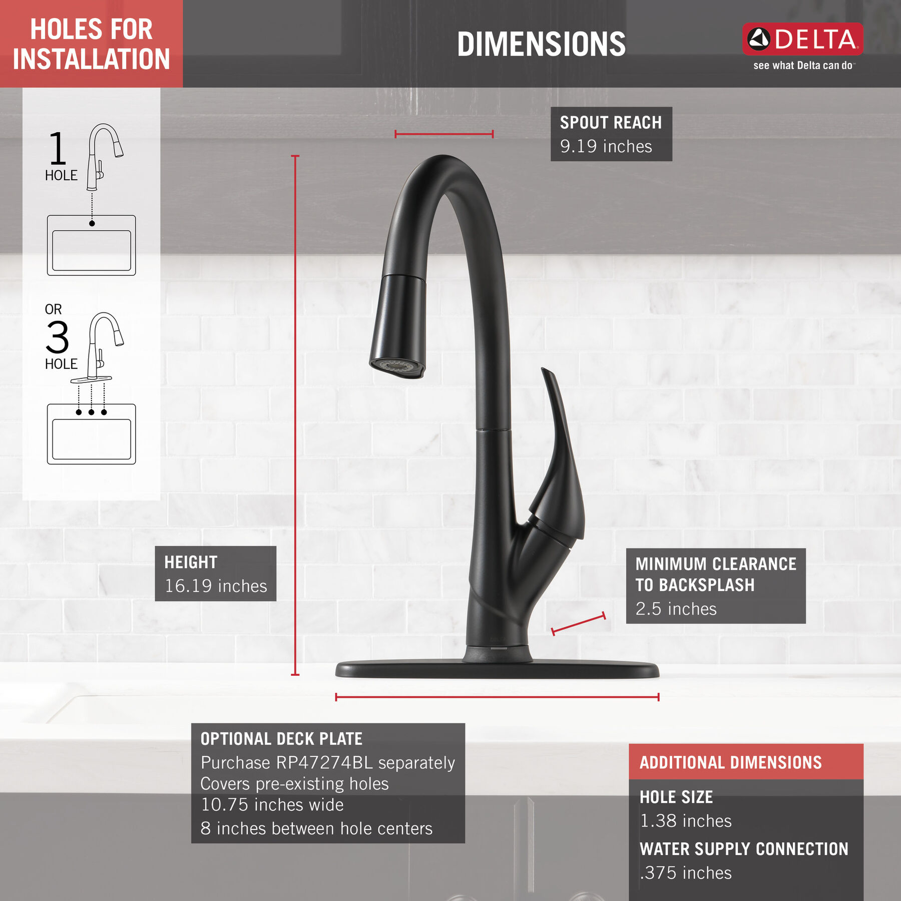 Single Handle Pull-Down Kitchen Faucet with Touch<sub>2</sub>O&reg; and ShieldSpray&reg; Technologies
