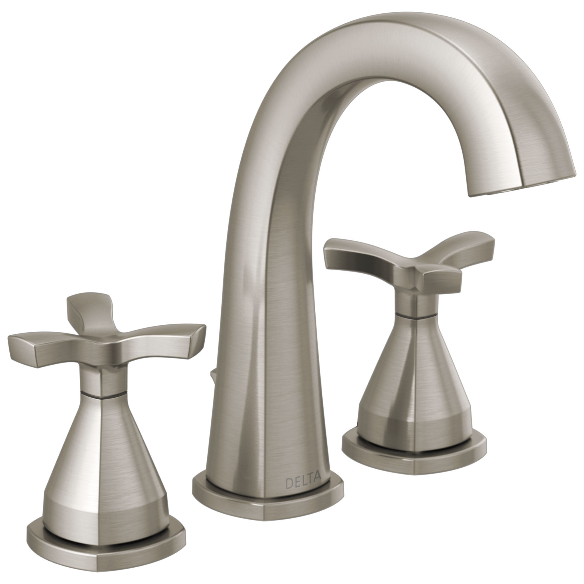 Delta Faucet Stryke Two Handle Widespread Bathroom Faucet - Lumicoat - Stainless
