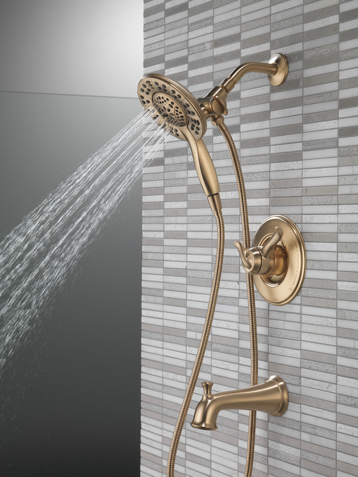 Monitor® 17 Series Tub & Shower Trim with In2ition® in Champagne