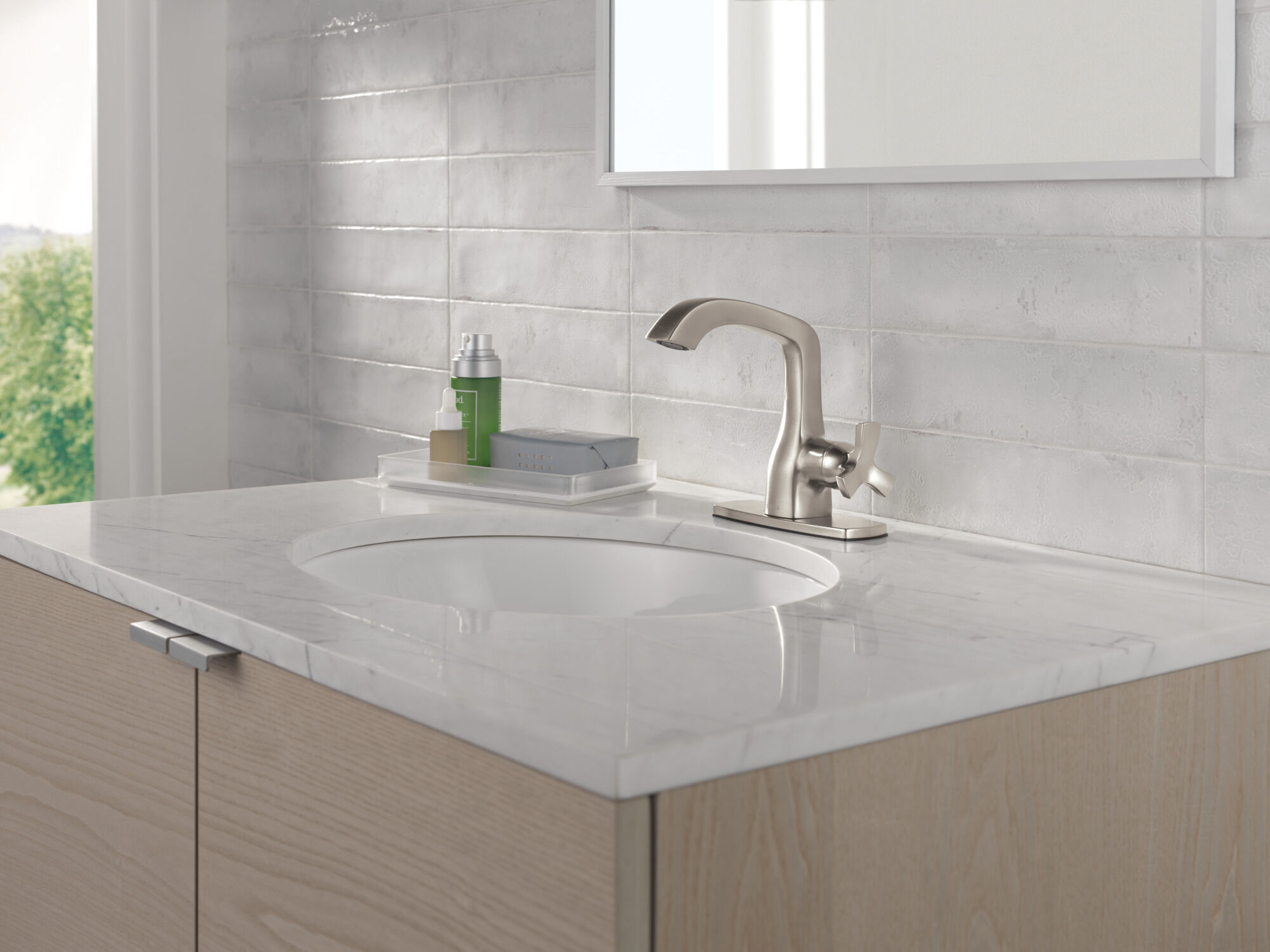 Single Handle Bathroom Faucet in Lumicoat® Stainless 5766-SS-PR