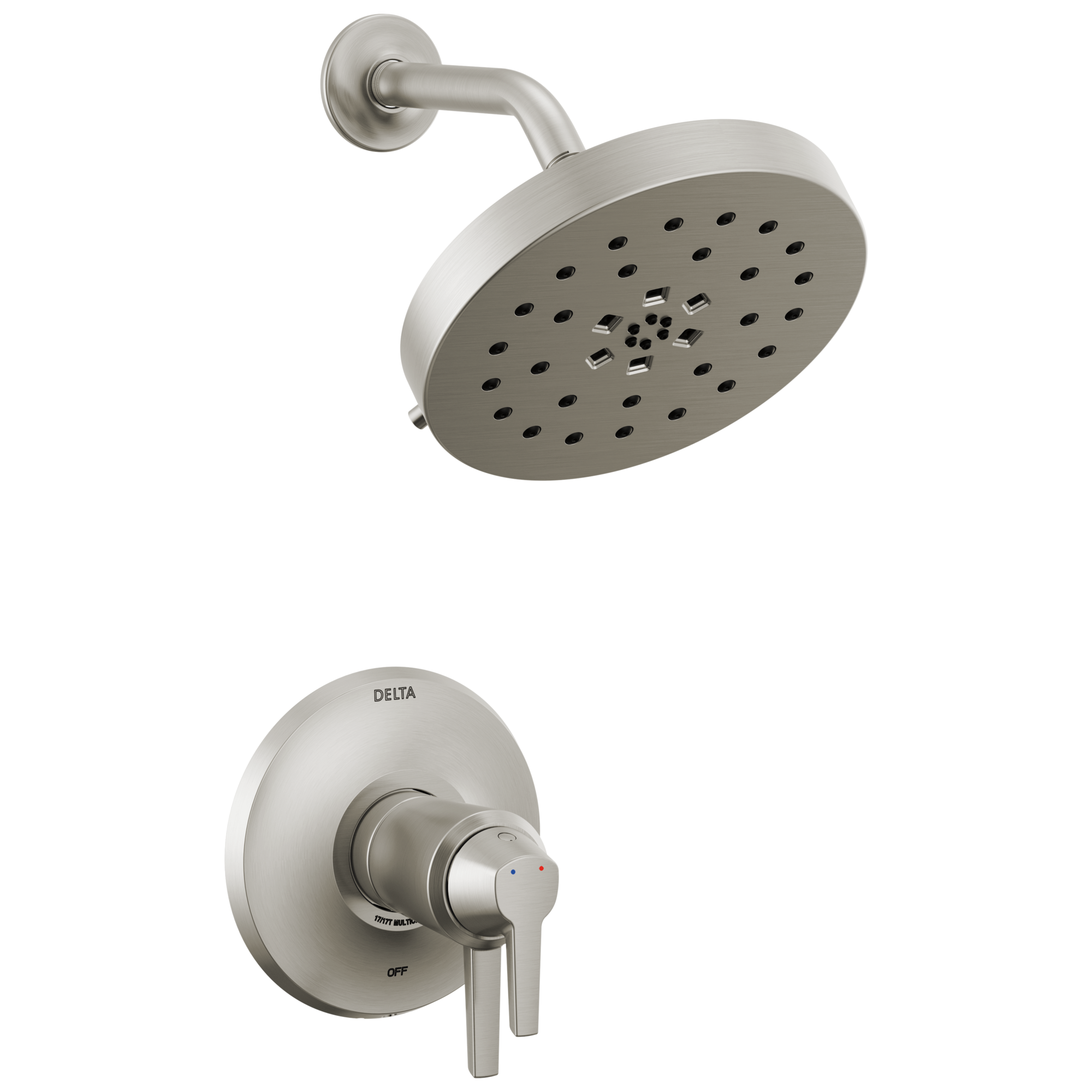 Delta Faucet Galeone 17T Series Shower Trim with Ultrasoak - Lumicoat Stainless