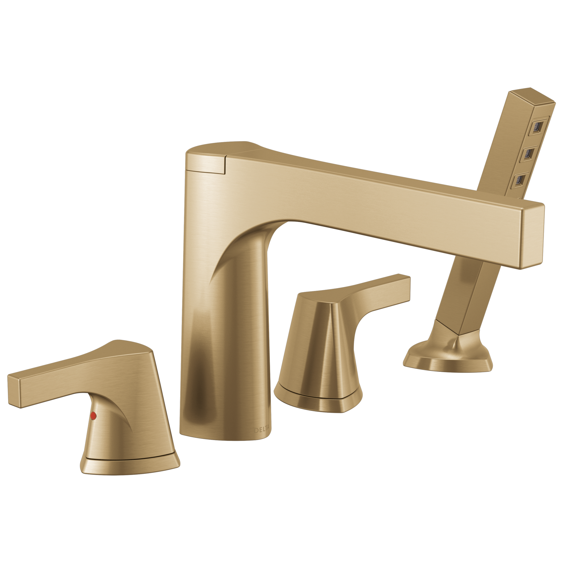 4-hole Roman Tub with Handshower Trim in Champagne Bronze T4774-CZ