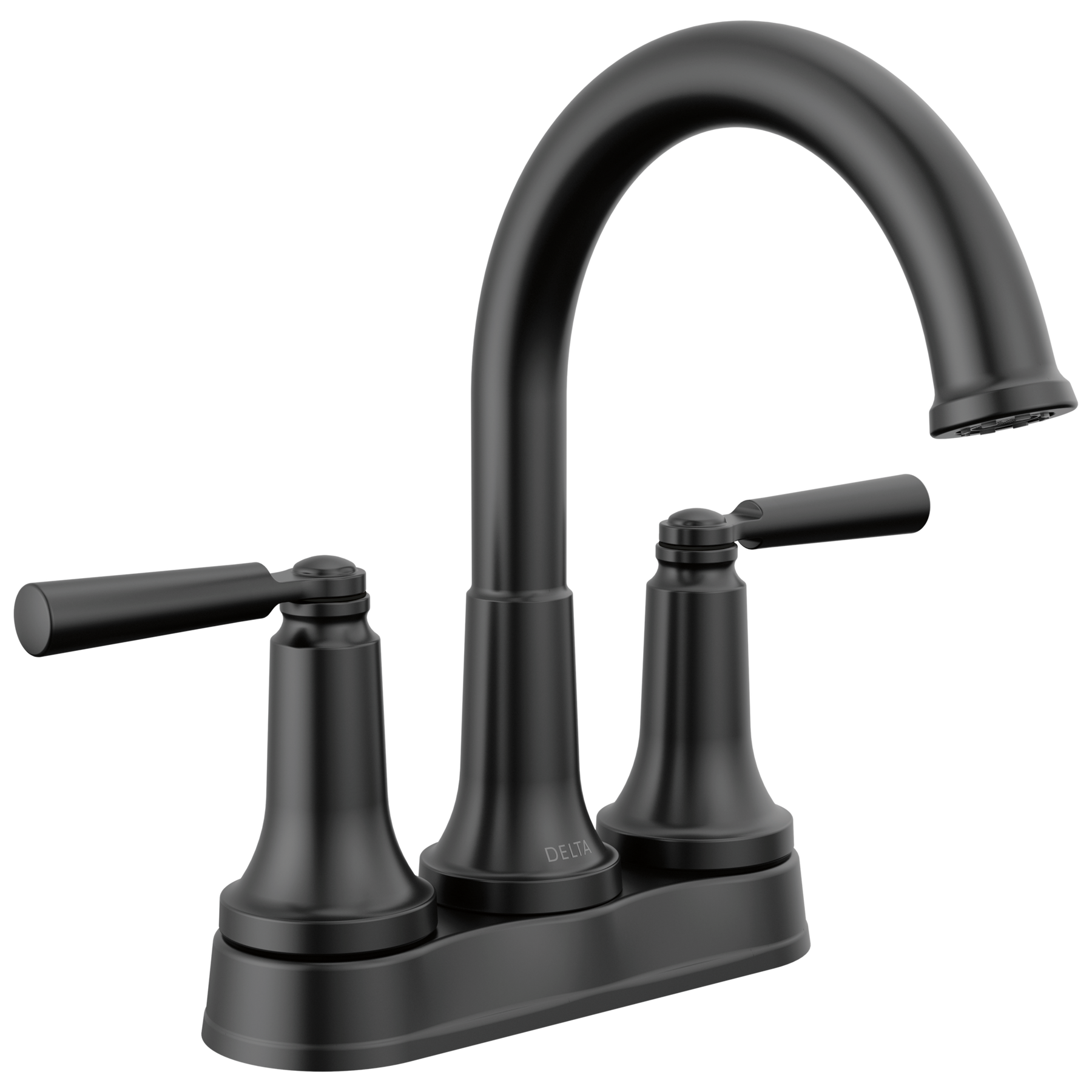 Two Handle Centerset Bathroom Faucet in Matte Black 2535-BLMPU-DST