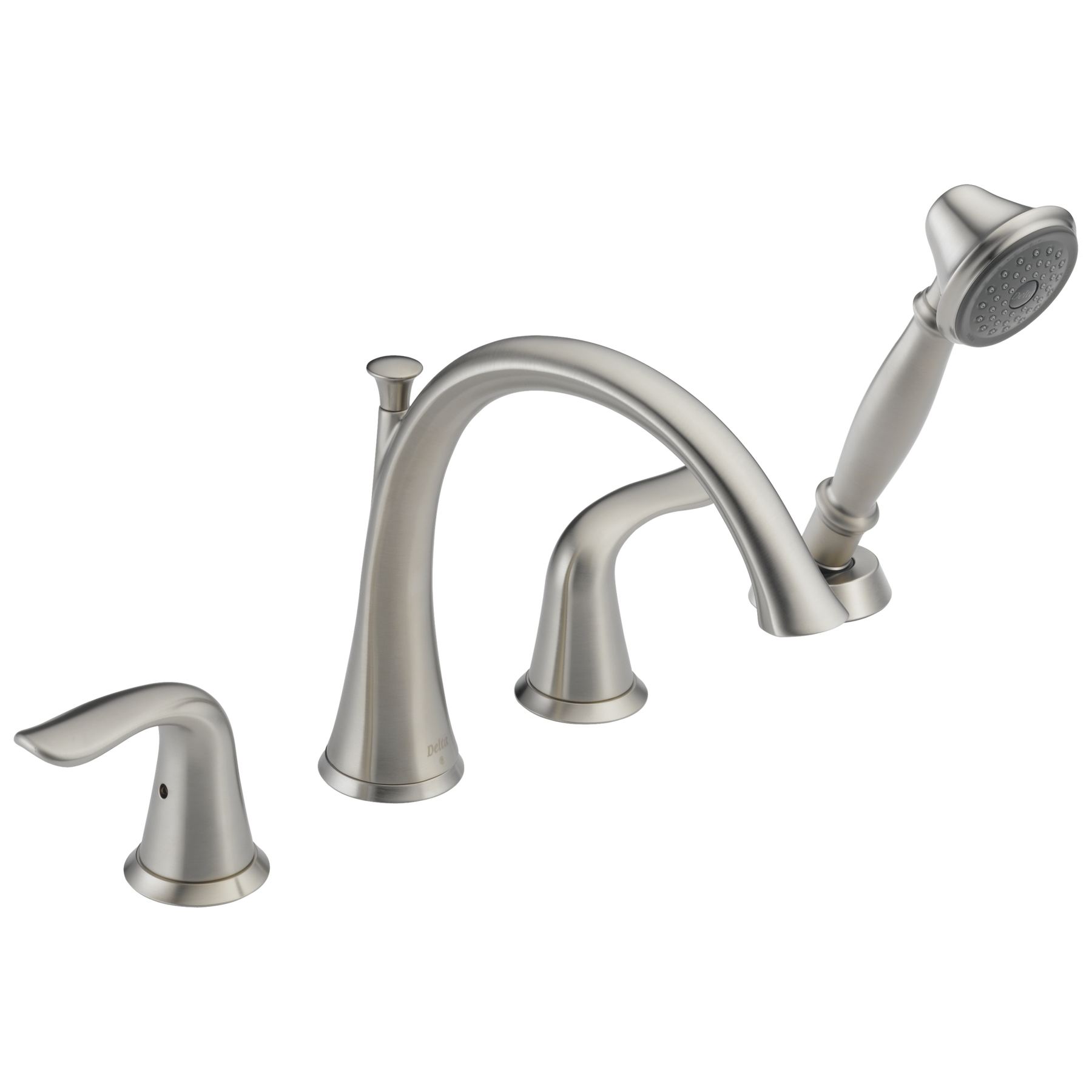 Roman Tub with Handshower Trim in Stainless T4738-SS | Delta Faucet
