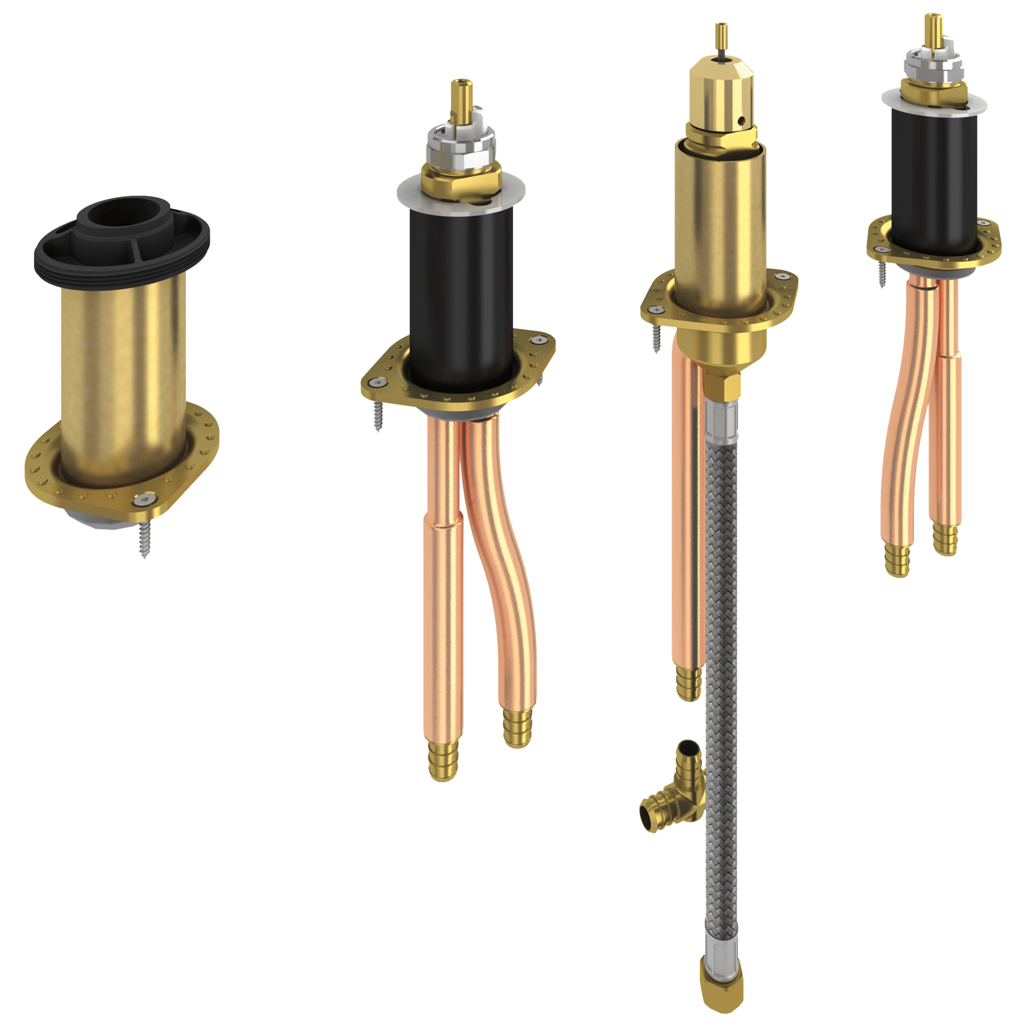 Delta Faucet Other Two Handle Flexible Mount with Hand Shower - PEX Crimp