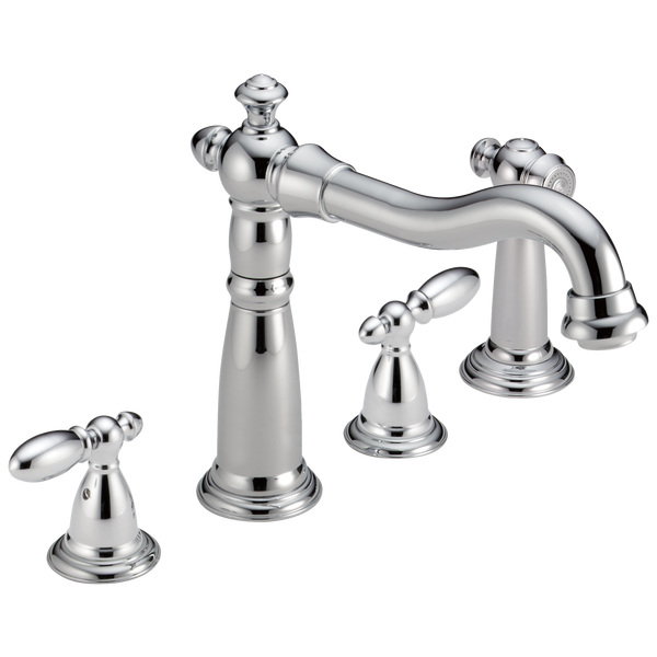 Two Handle Widespread Kitchen Faucet With Spray 2256 Dst Delta Faucet
