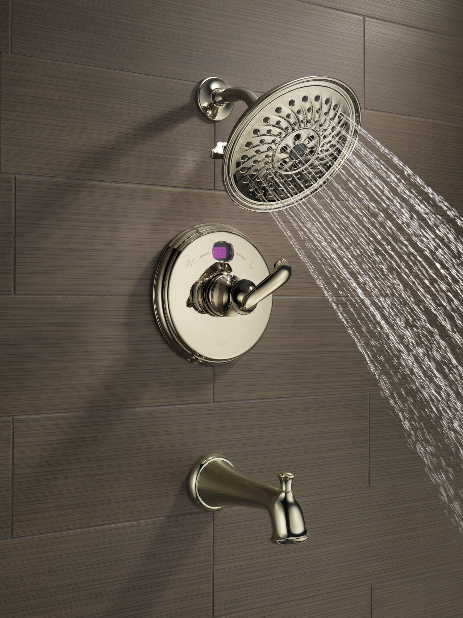 H2Okinetic® 3-Setting Raincan Shower Head in Polished Nickel 52687