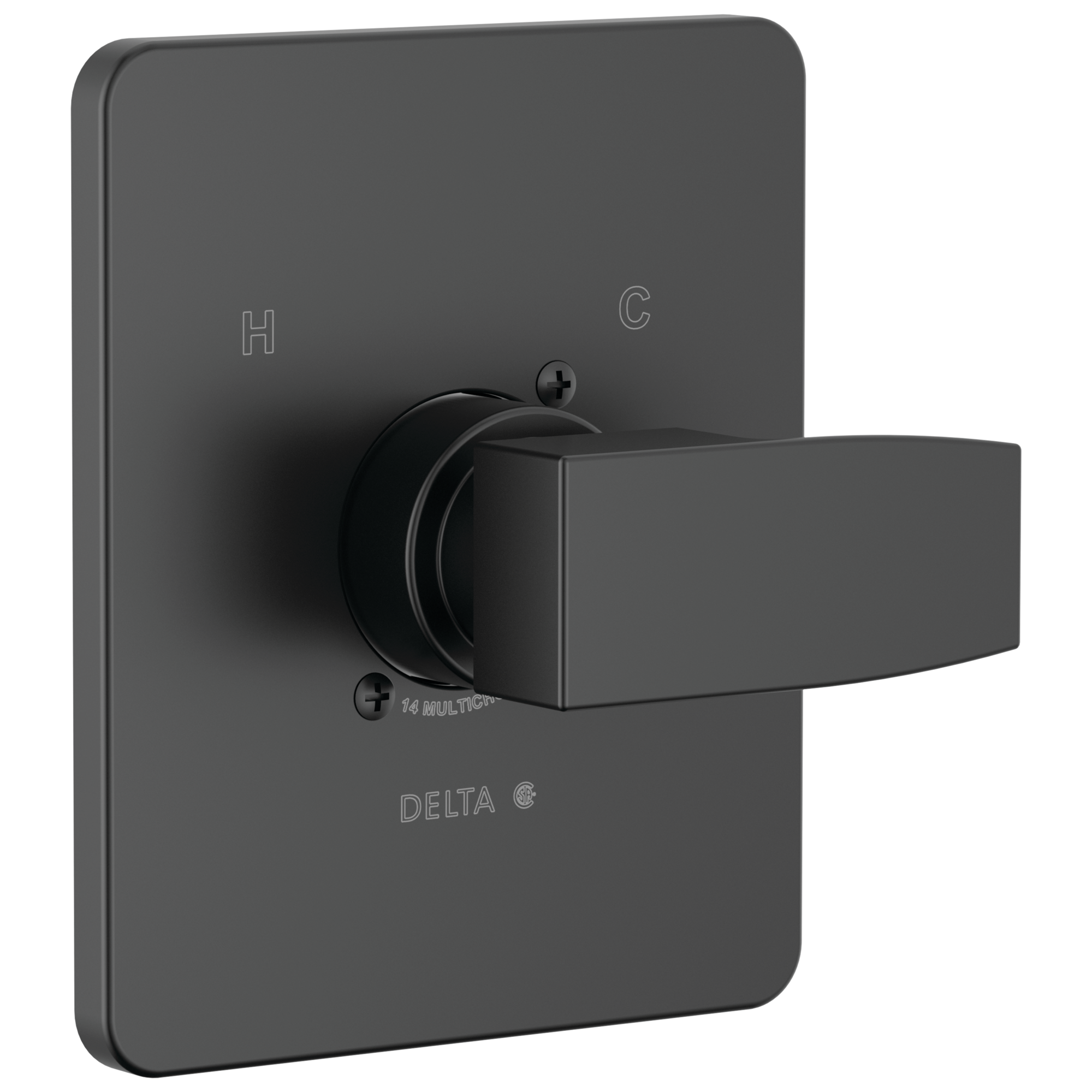 Delta Faucet ModernE Monitor 14 Series Valve Only Trim - Matte Black