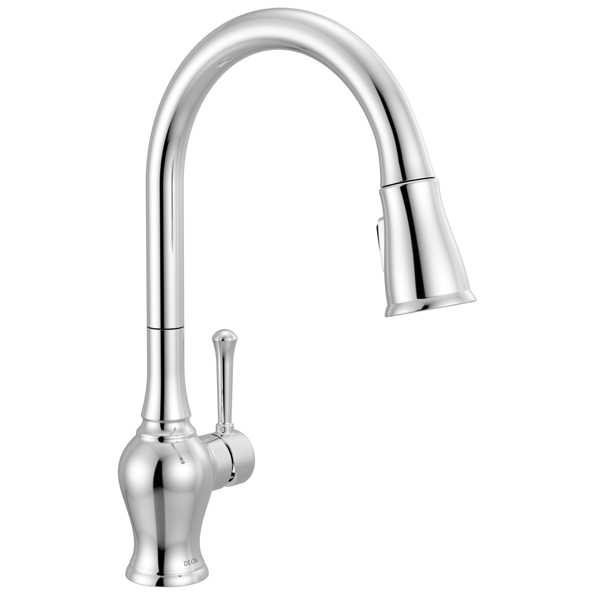 Single Handle Pull-Down Kitchen Faucet in Chrome - Thumbnail 5