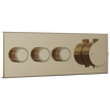 High Flow Push Button Themrostatic Trim 3 Outlet