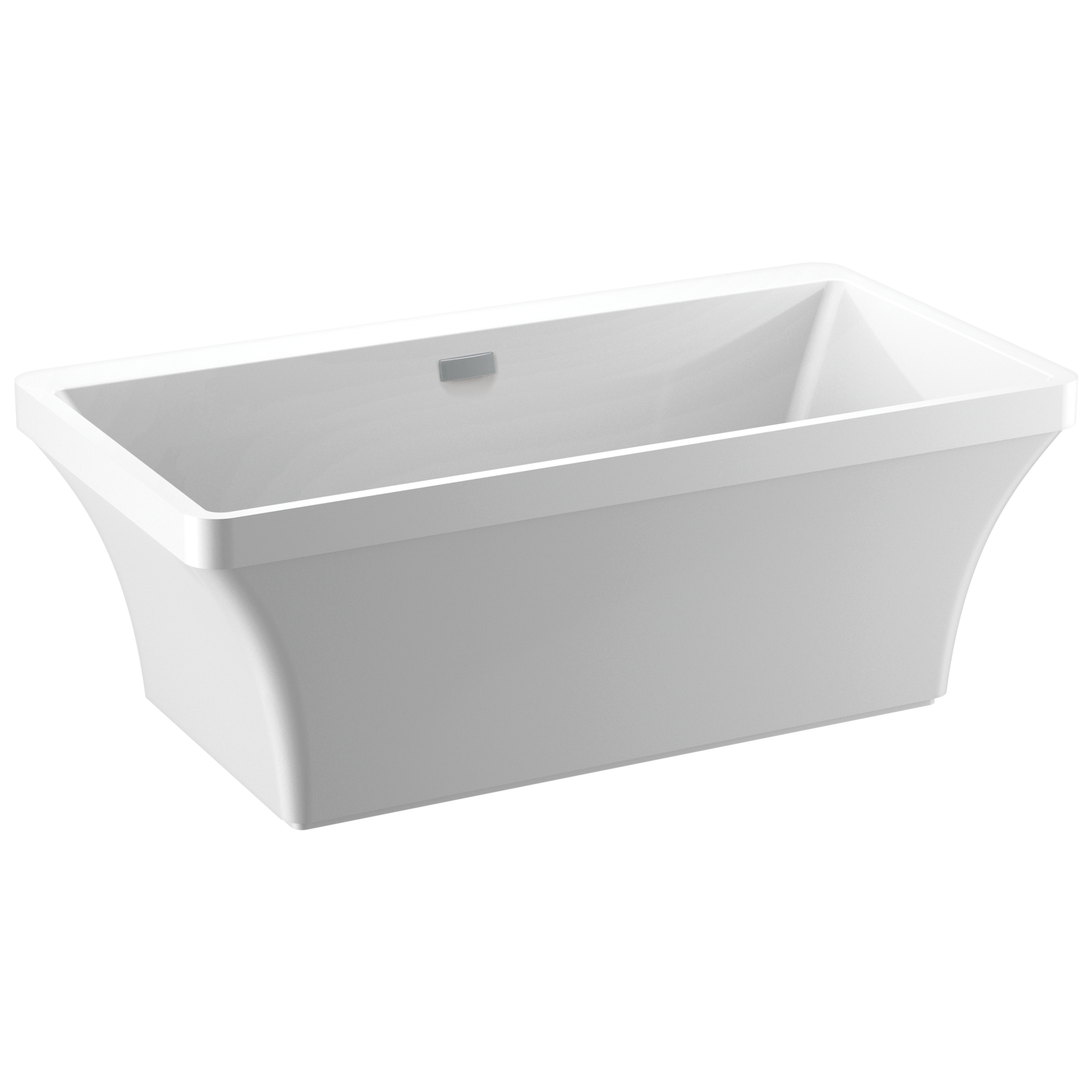 60'' x 32'' Freestanding Tub with Integrated Waste and Overflow in