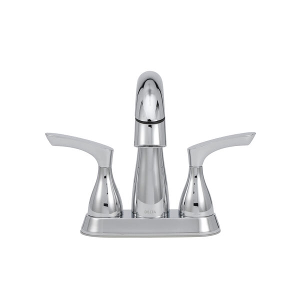 Delta Broadmoor Pull-Down Bathroom Faucet - Brushed Nickel, Centerset With Magnetic Docking Sprayer, SpotShield Finish
