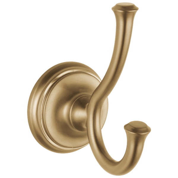 Double Robe Hook in Champagne Bronze 79735-CZ
