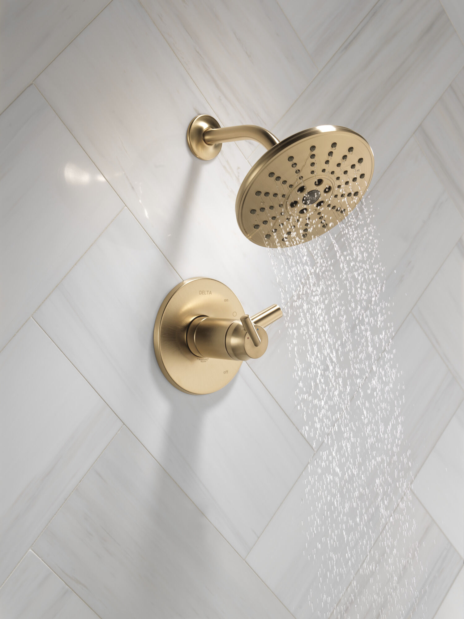TempAssure® 17T Series H2Okinetic® Shower Trim in Champagne Bronze