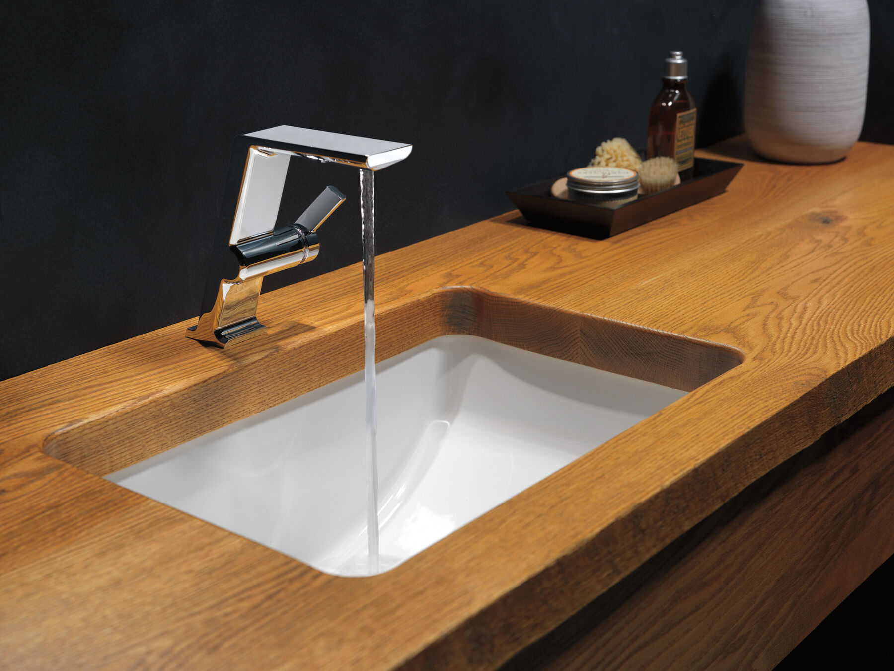 Single Handle Mid-Height Vessel Bathroom Faucet in Chrome 699-DST  