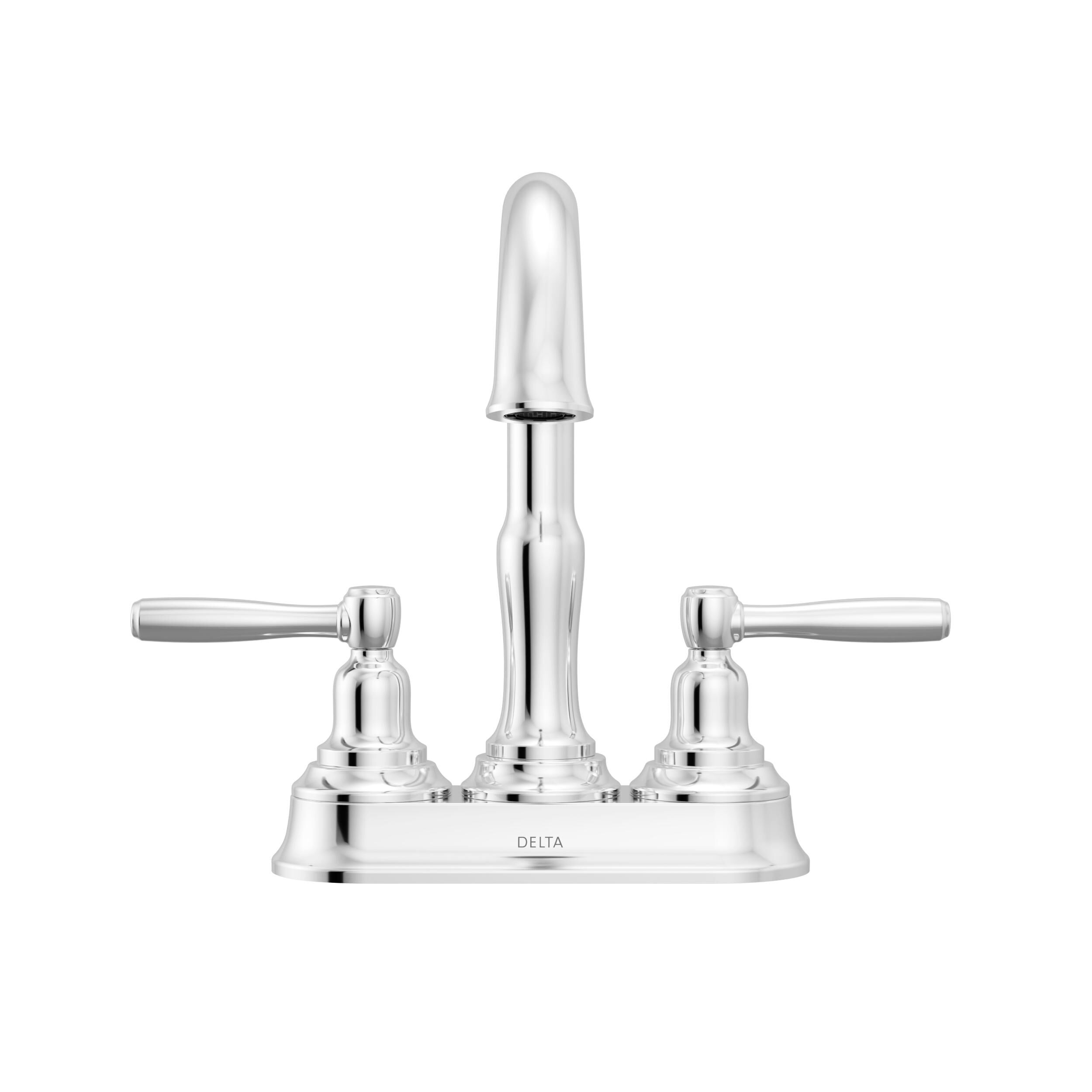 Two Handle Centerset Bathroom Faucet in Chrome 25985LF | Delta Faucet