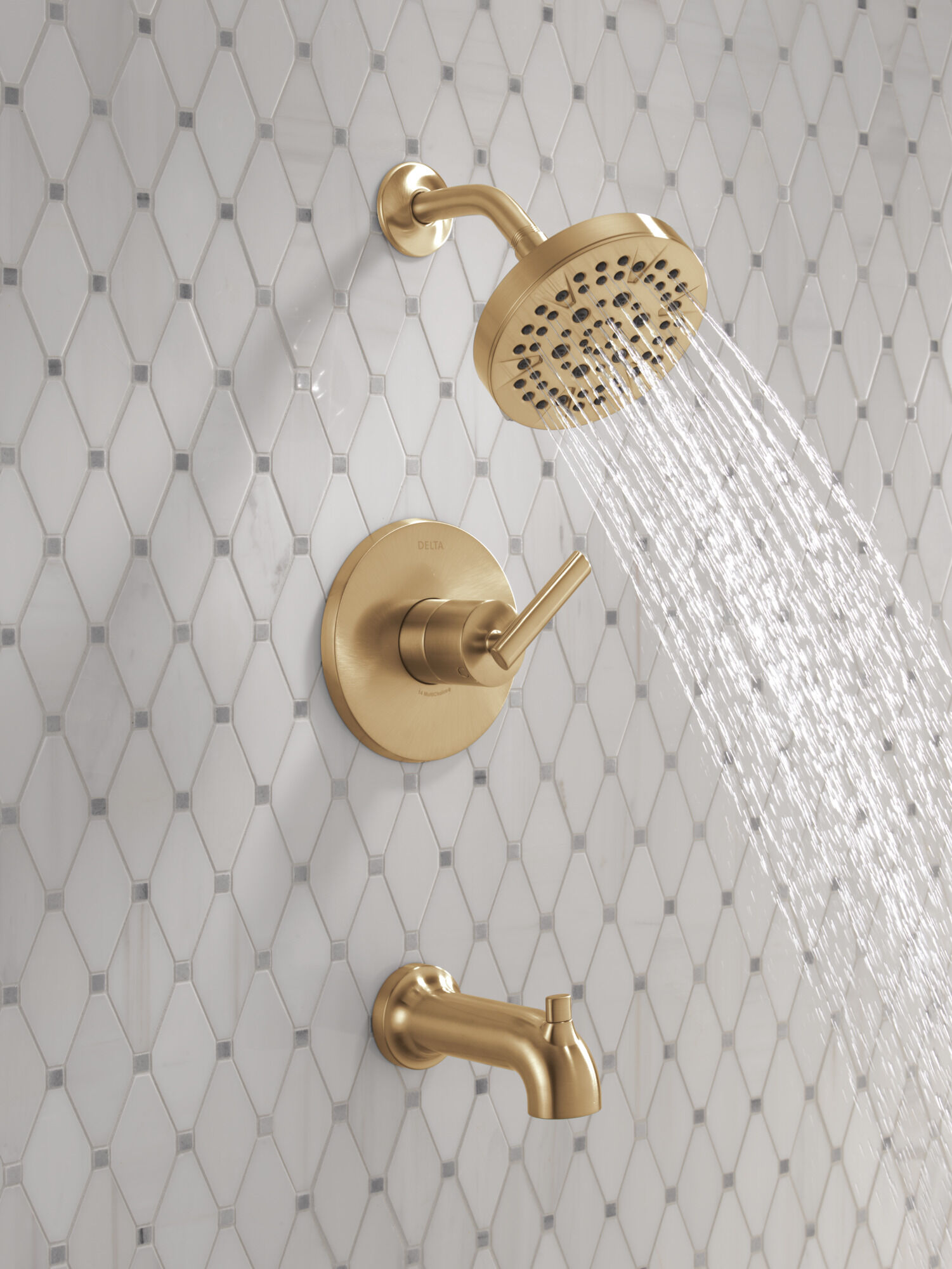 Monitor 14 Series Tub & Shower Trim in Champagne Bronze T14442-CZ