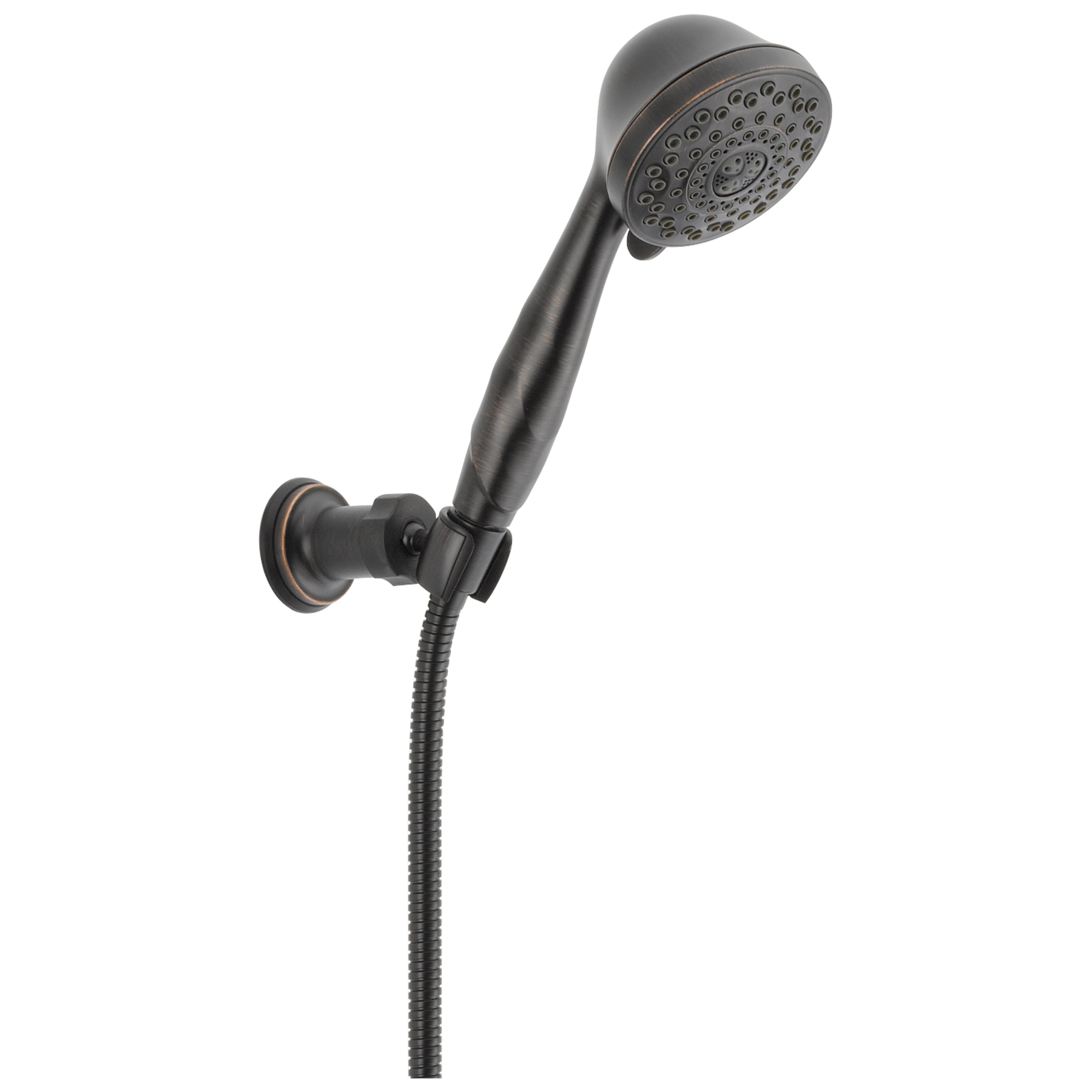 Premium 7Setting Adjustable Wall Mount Hand Shower in Bronze