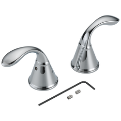 Two Handle Centerset Bathroom Faucet in Chrome 25706LF-ECO | Delta