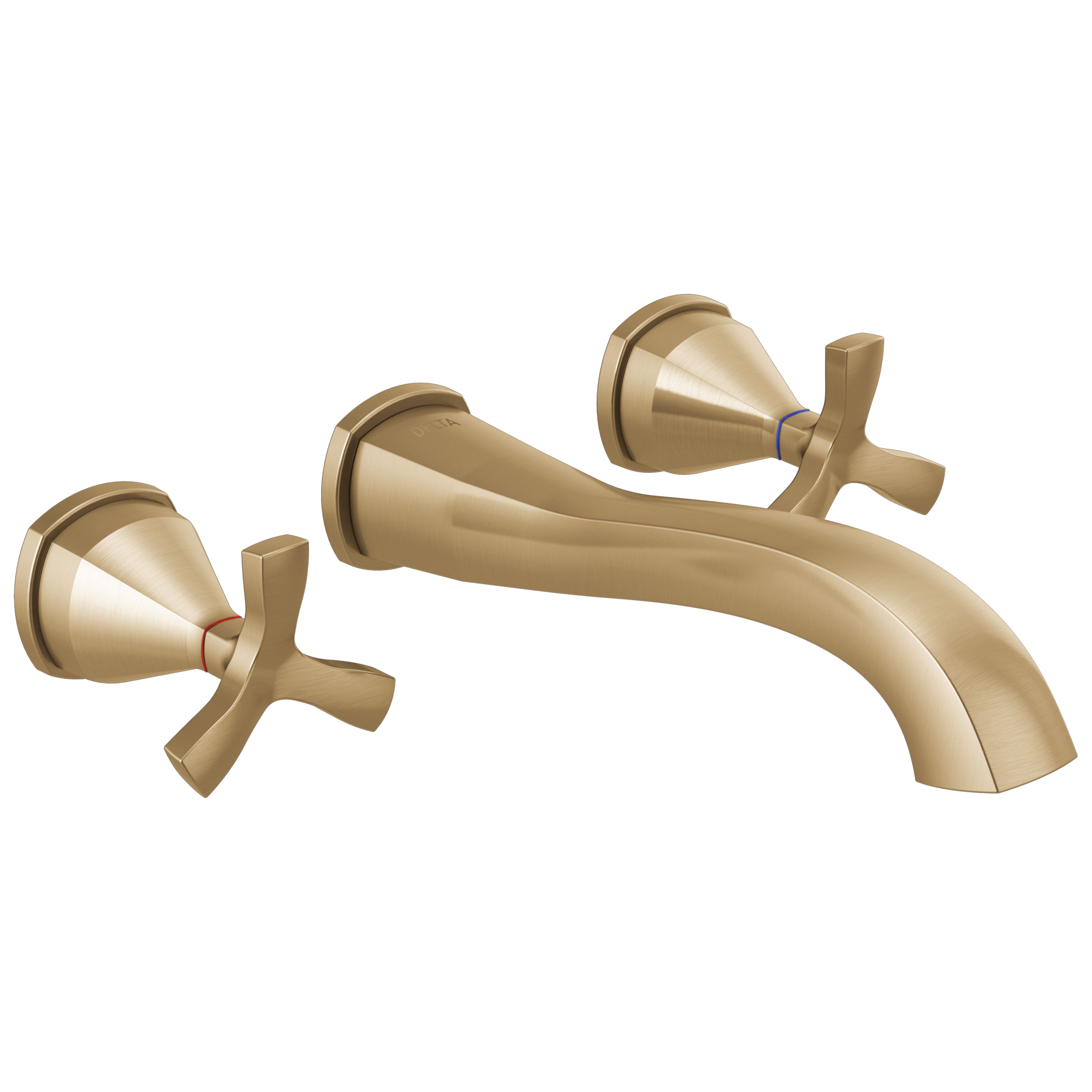 Delta Faucet Stryke Two Handle Wall Mount Bathroom Faucet Trim Without Pop-up Drain - Lumicoat...