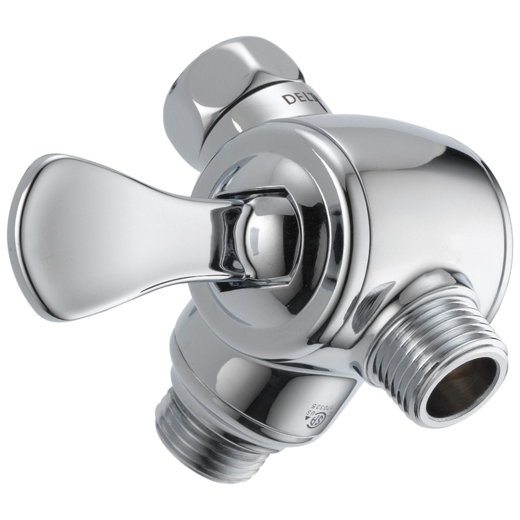 Delta Faucet Universal Showering Components 3-Way Shower Arm Diverter for Hand Shower - Chrome