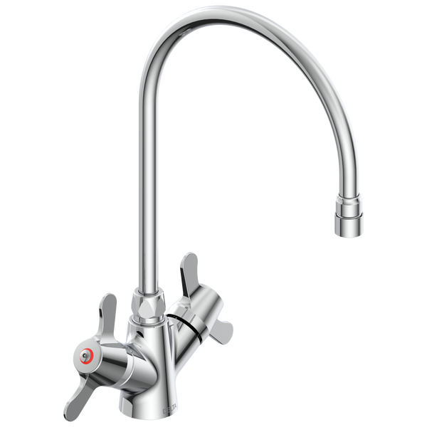 Two Handle Single Shank Mixing Faucet in Chrome 25C3947R7 Delta Faucet