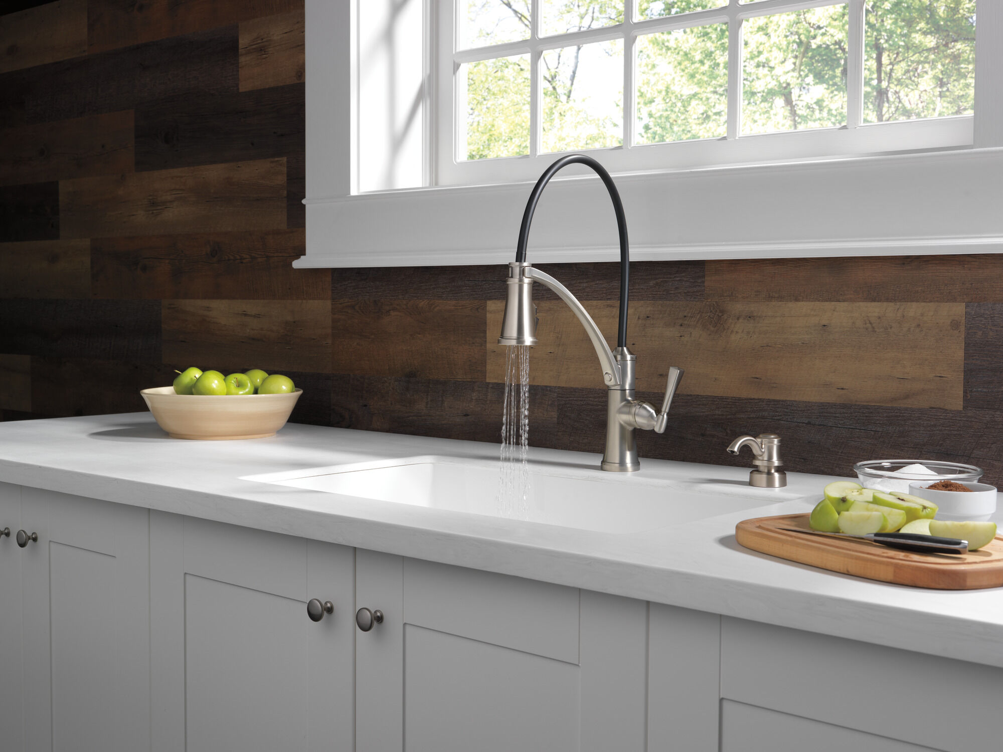 Single Handle Pull-Down Kitchen Faucet with ShieldSpray in