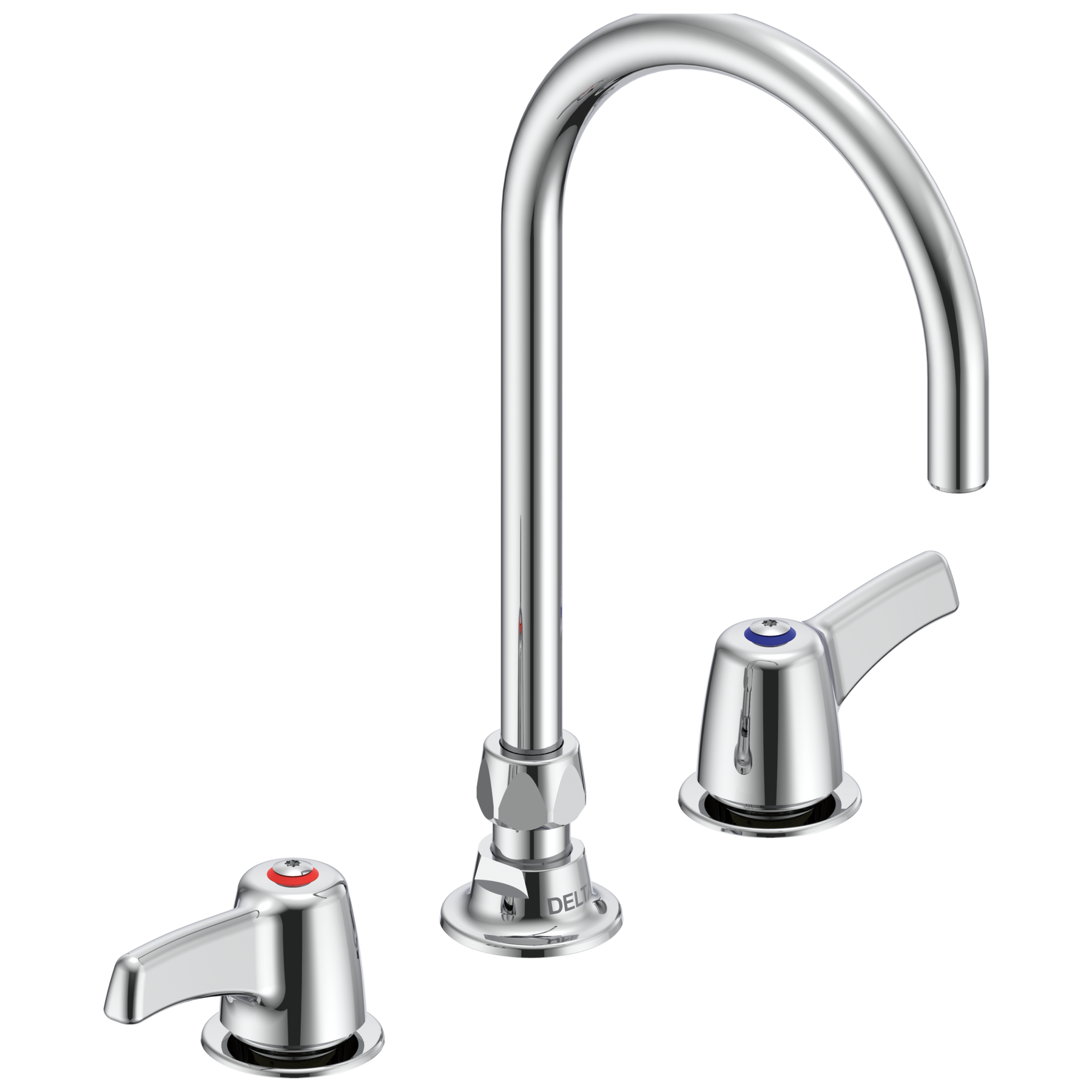 Two Handle 8" Below Deck Mount Faucet in Chrome 27C2973 Delta Faucet