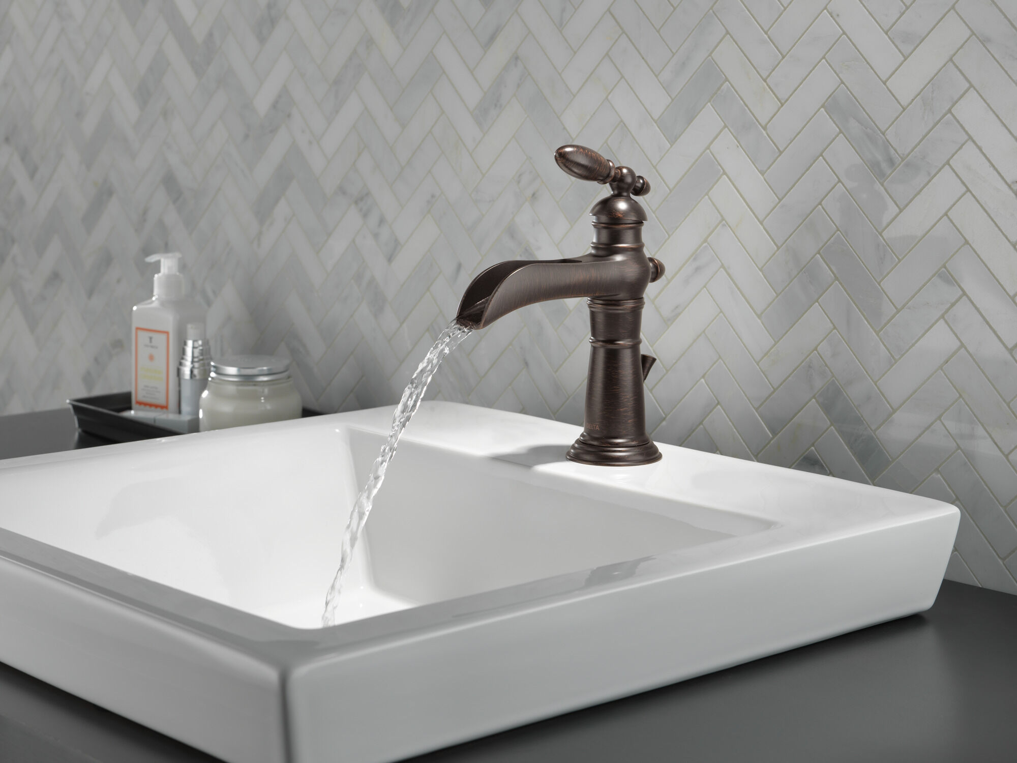 Delta Waterfall Bathroom Faucet Rispa