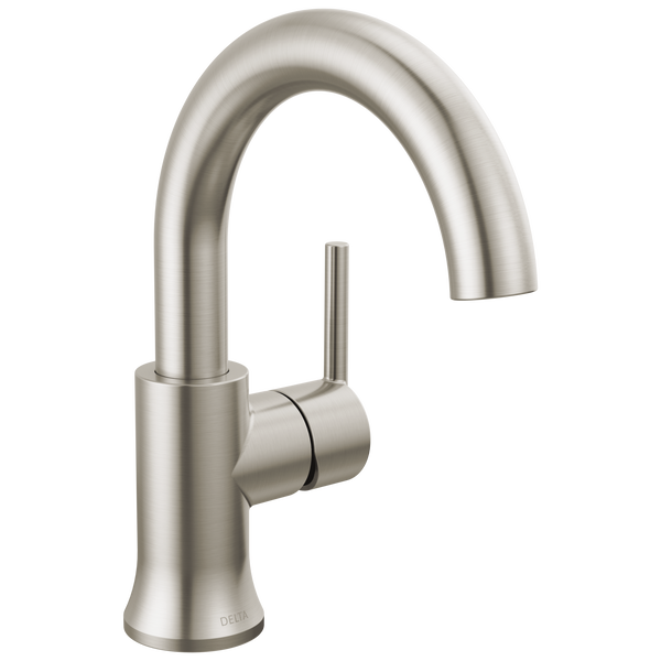Single Handle High-Arc Bathroom Faucet in Stainless 559HA-SS-DST