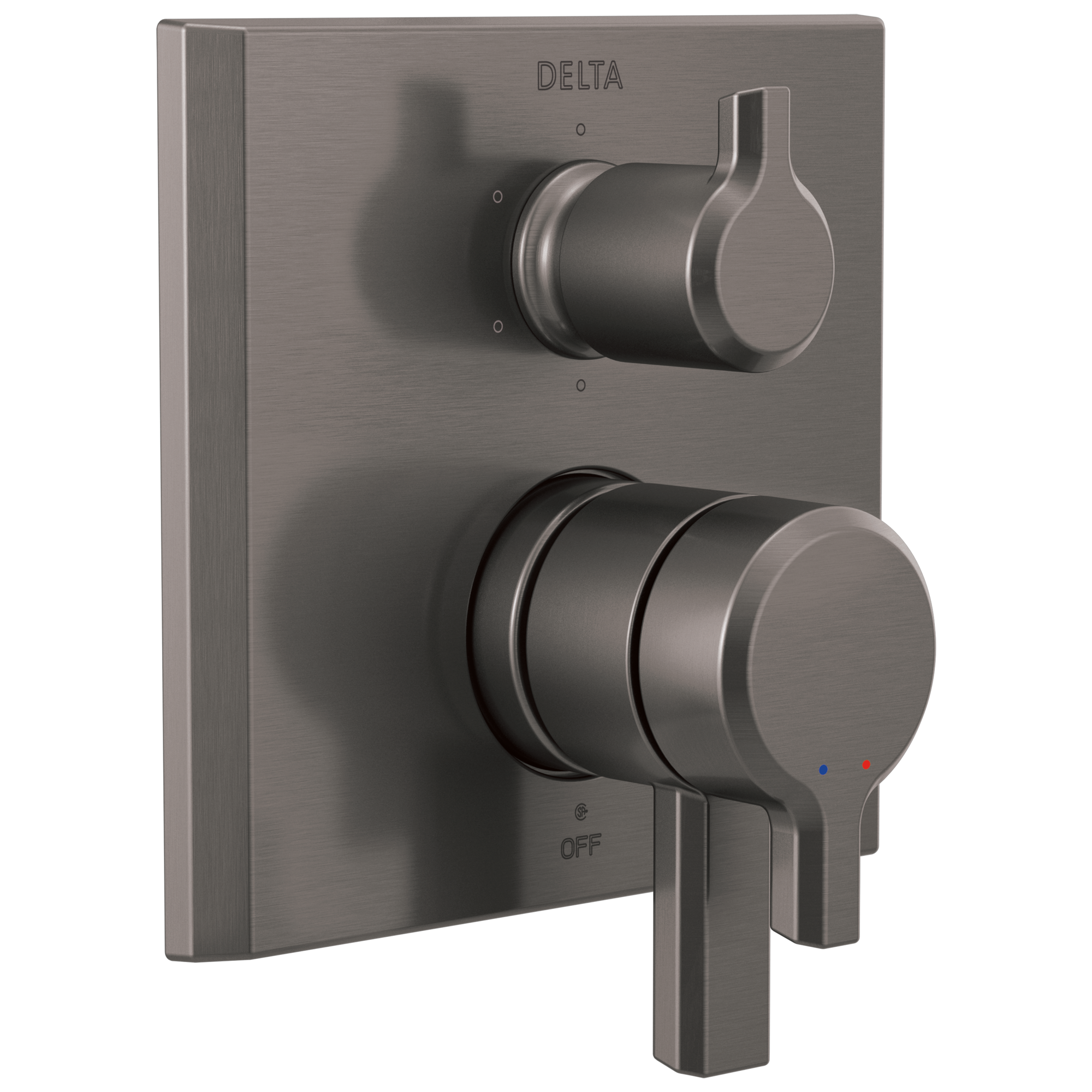 Delta Faucet Pivotale 2-Handle Monitor 17 Series Valve Trim with 6-Setting Diverter - Lumicoat...