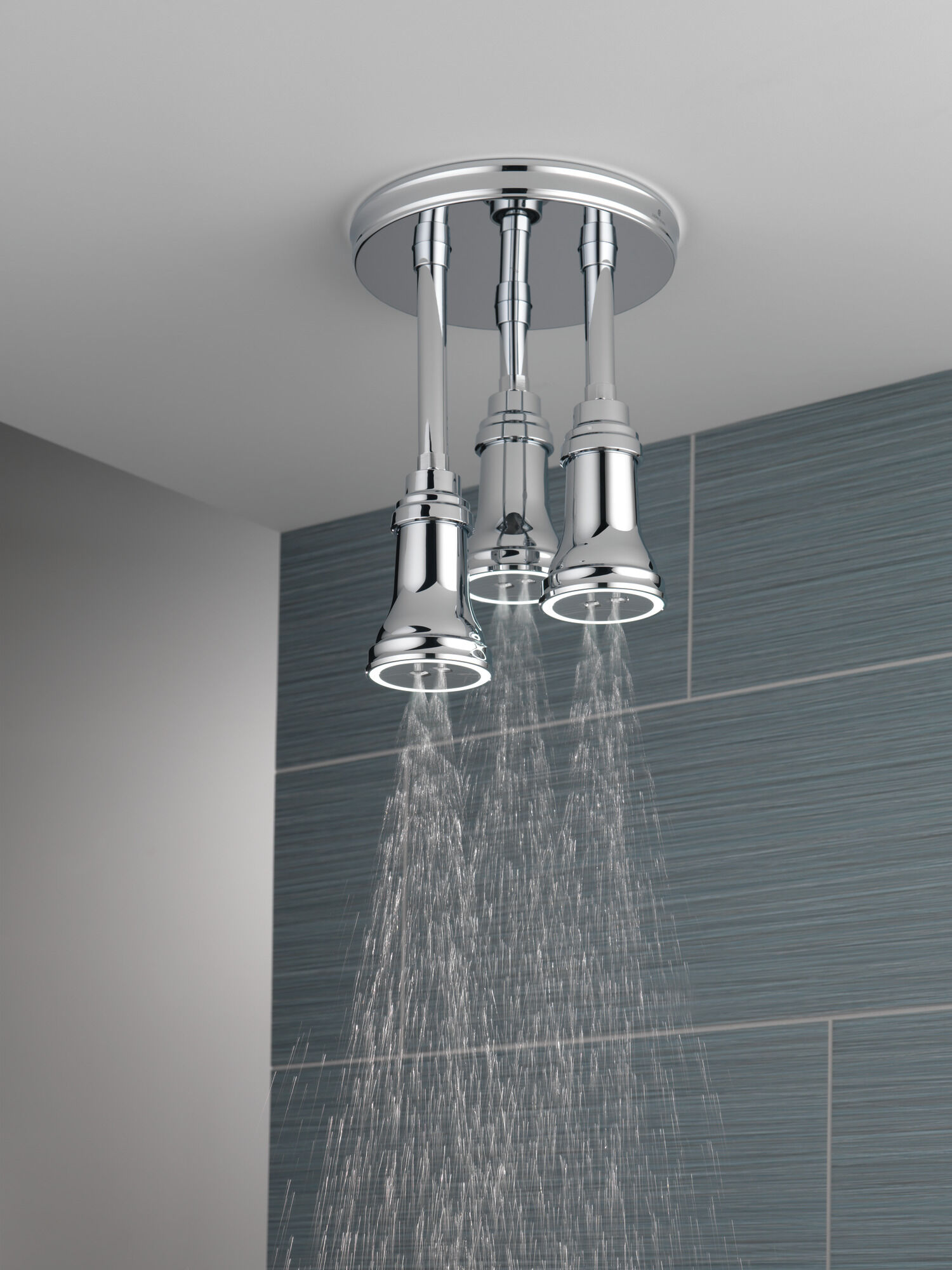 H2Okinetic® Pendant Raincan Shower Head with LED Light