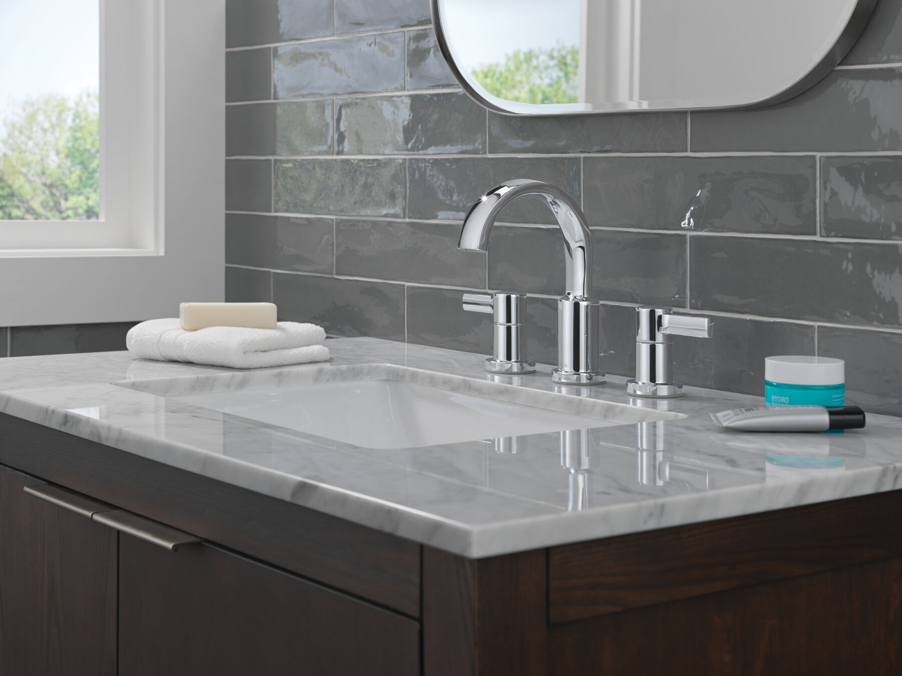 Two Handle Widespread Bathroom Faucet, image 4
