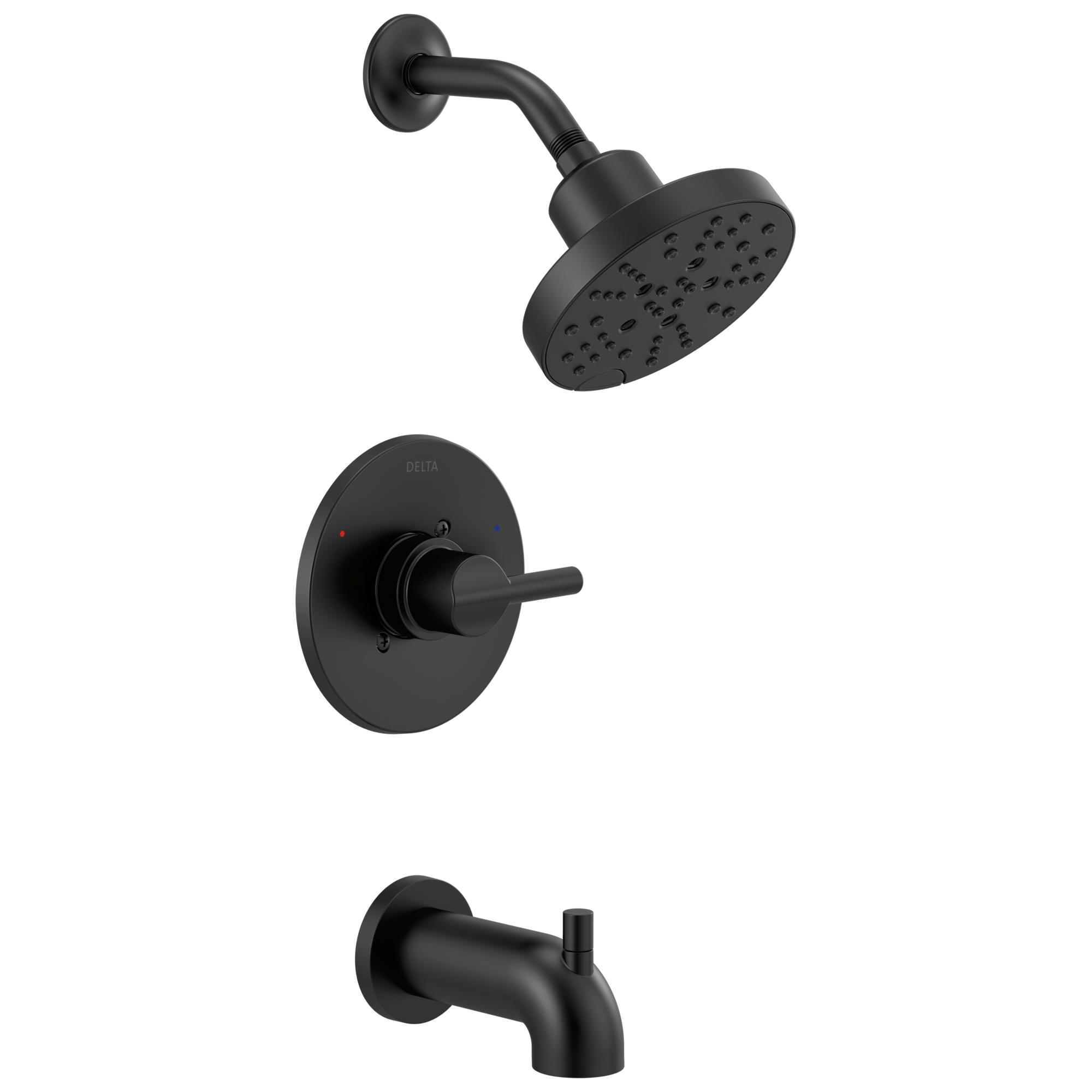 Delta Faucet NicoliE Monitor 14 Series H2Okinetic Tub and Shower - Matte Black