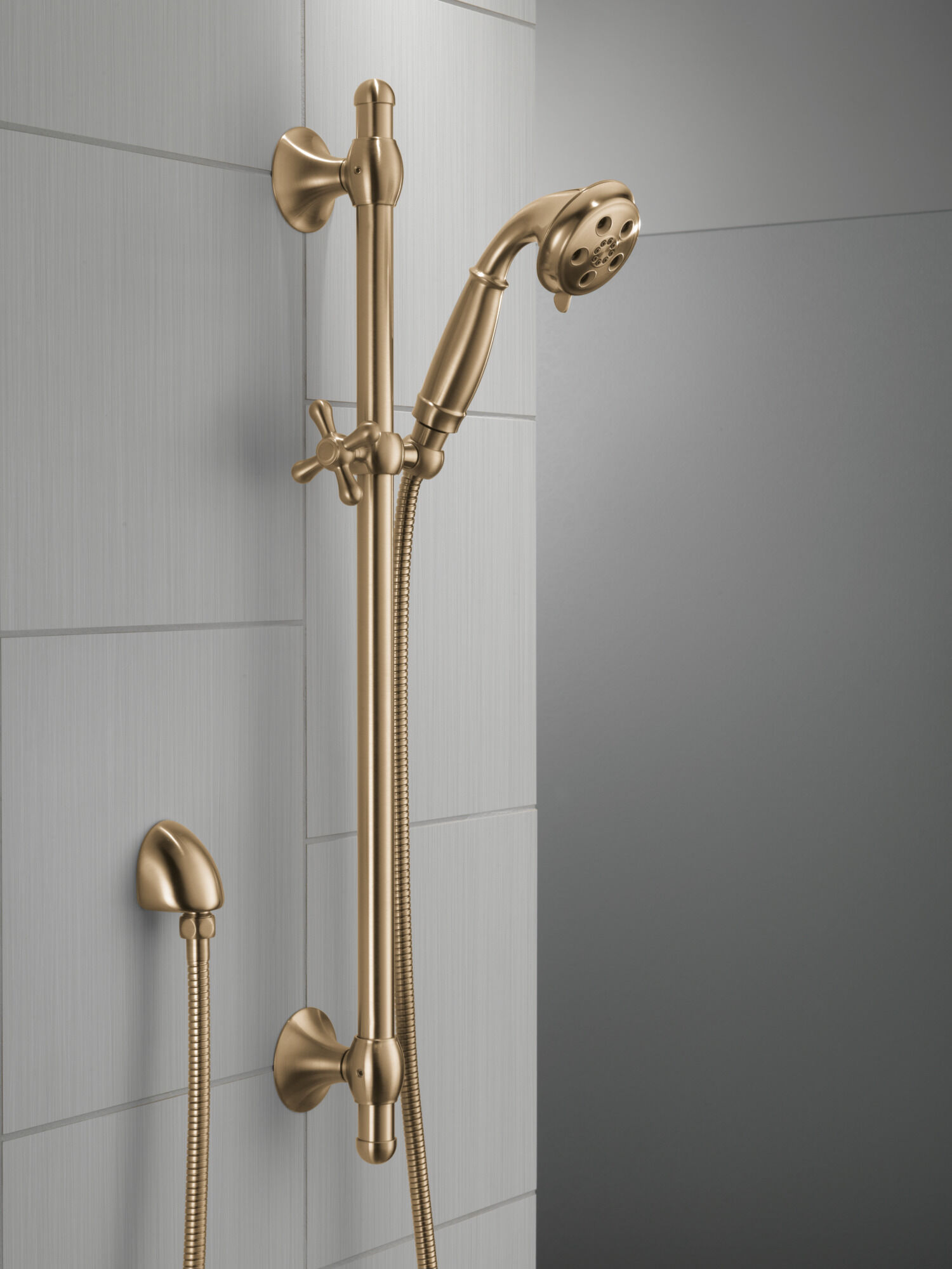 H2Okinetic® 3-Setting Slide Bar Hand Shower in Champagne Bronze